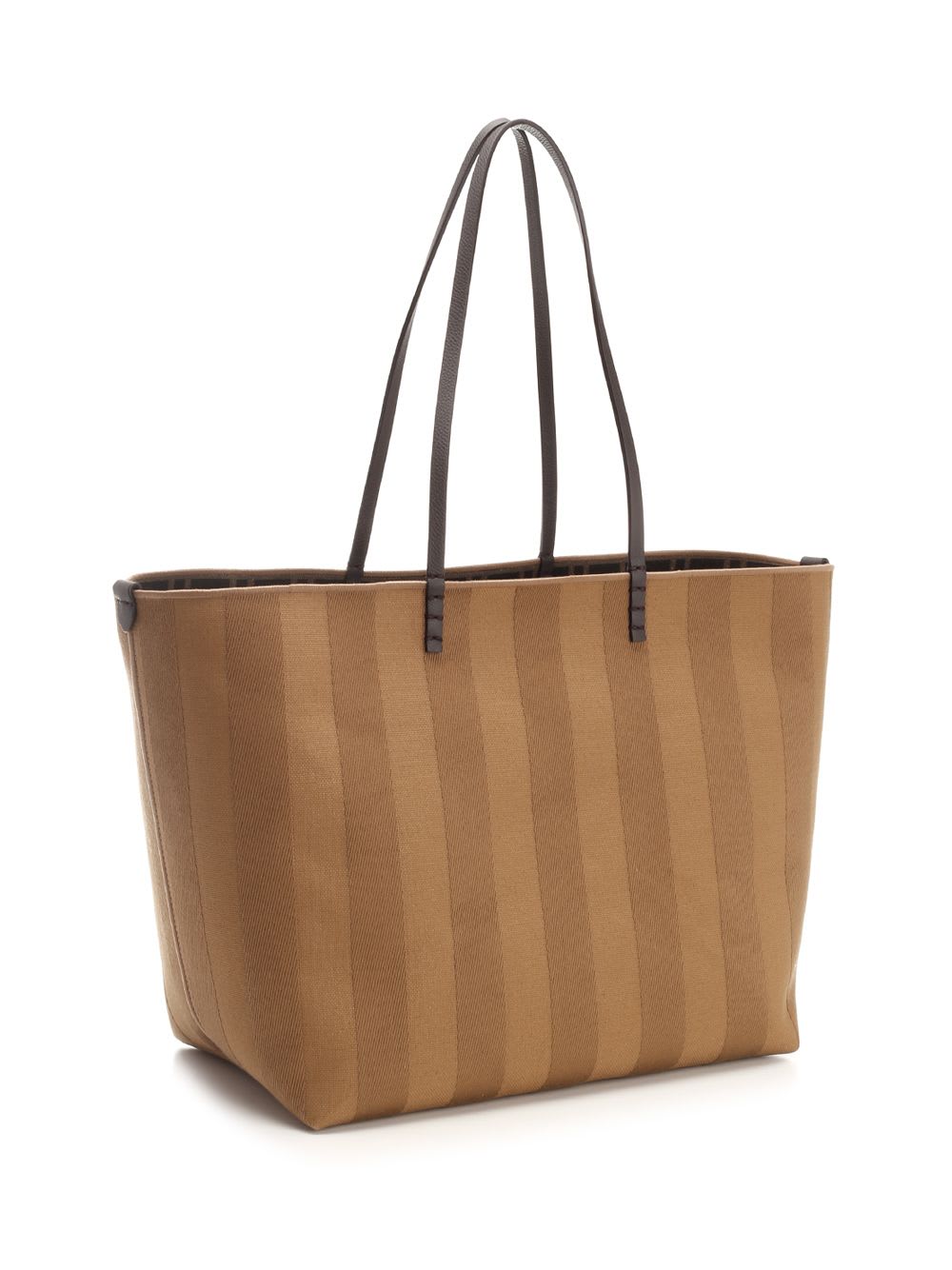 Shop Fendi Roll Large Tote Bag In Beige