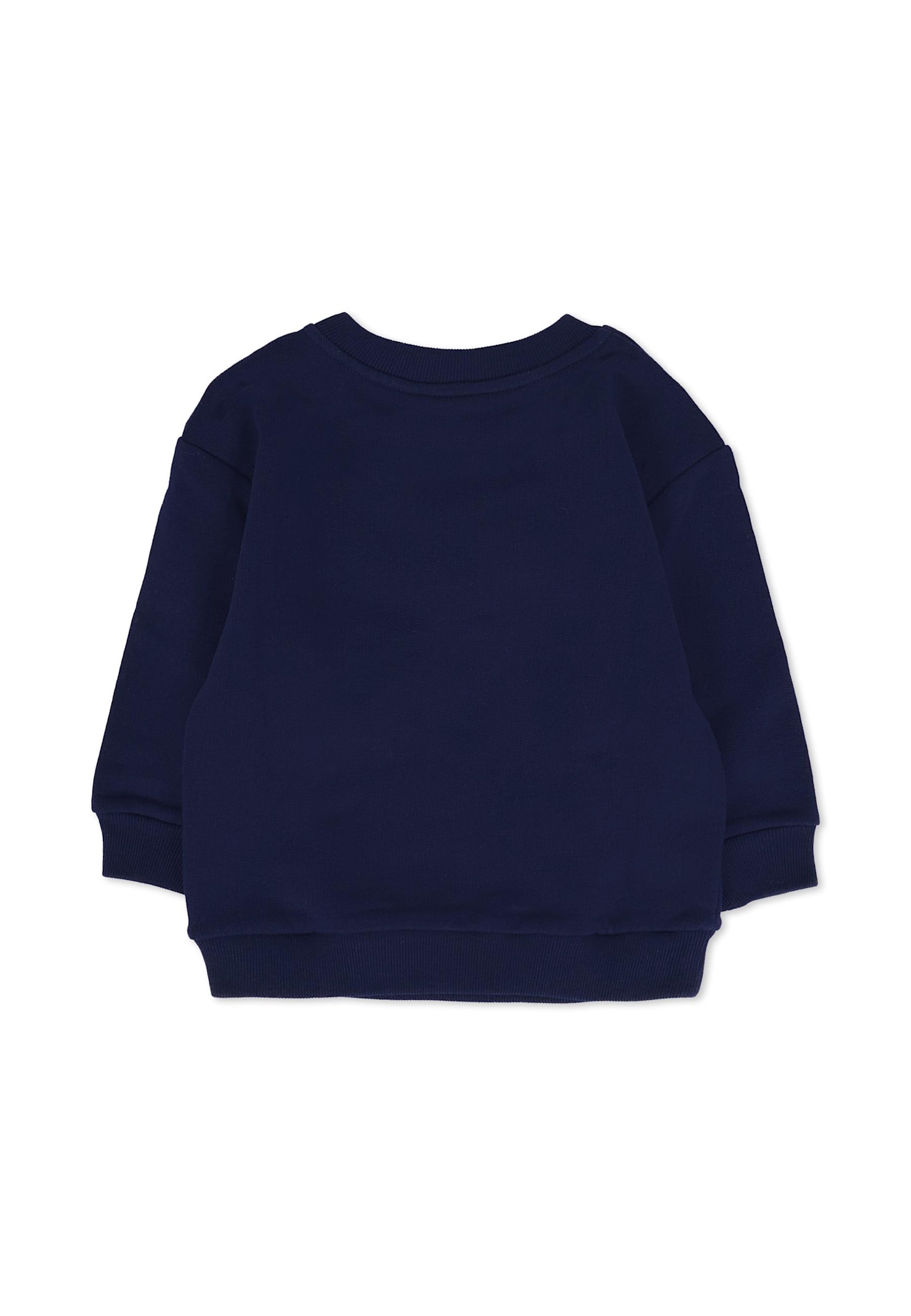 Gucci Blue Sweatshirt For Babykids With Logo In Blue