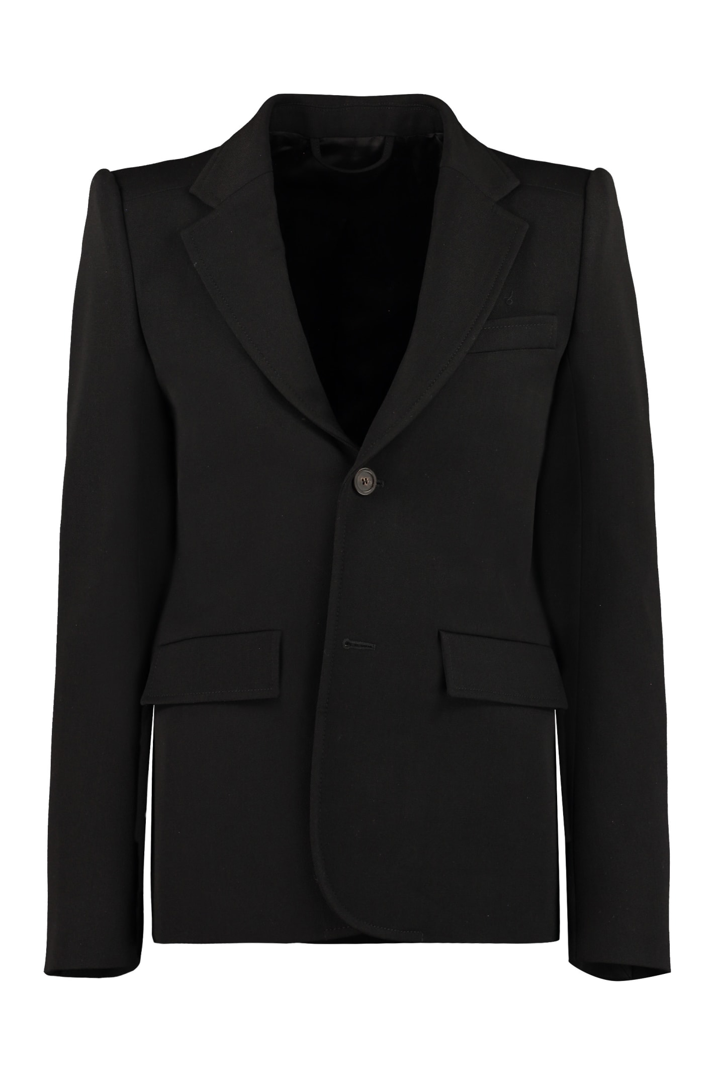 Balenciaga Stretching Wool Blazer With Two Buttons