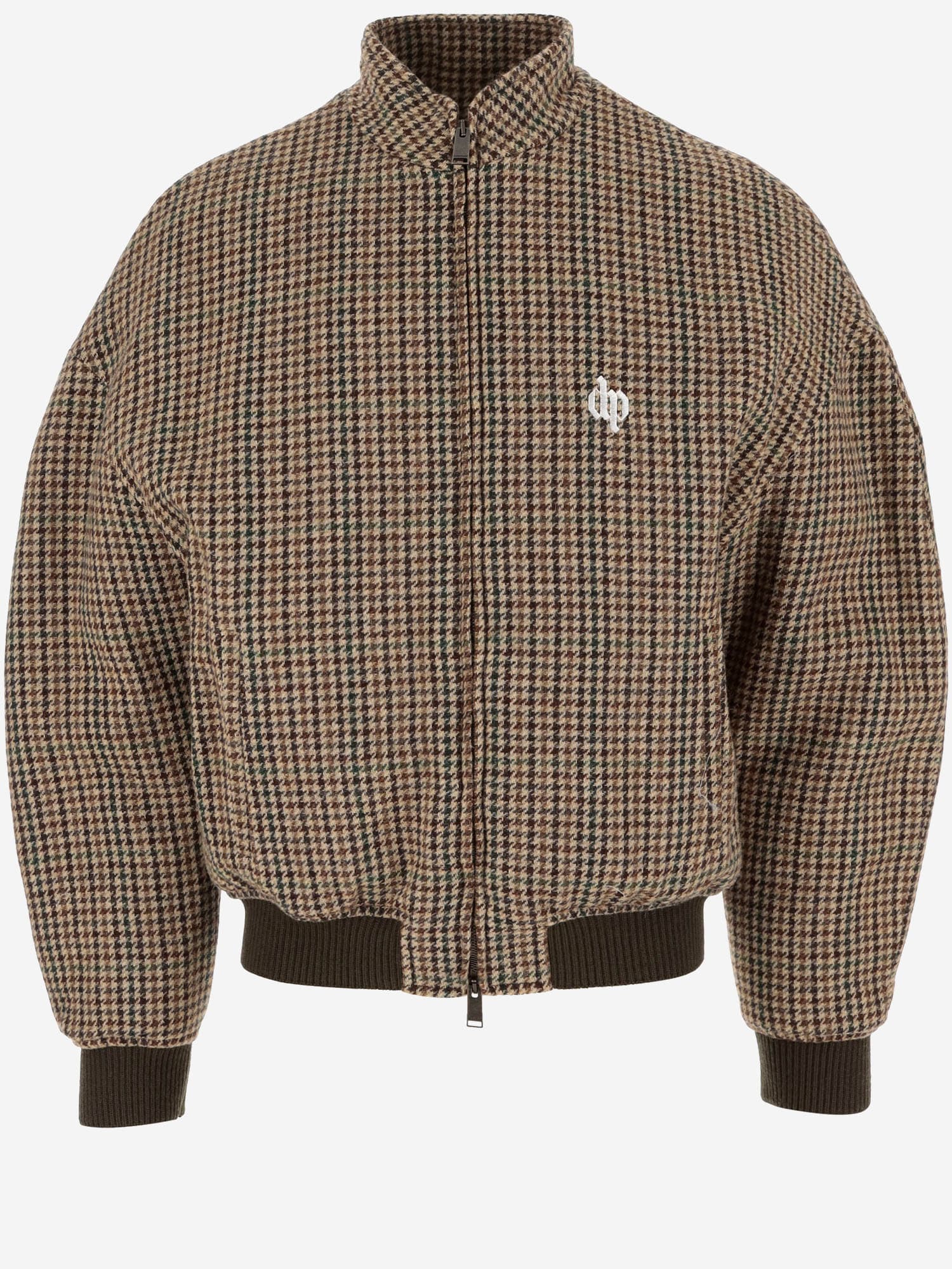 Shop Darkpark Wool Jacket With Check Pattern In Red