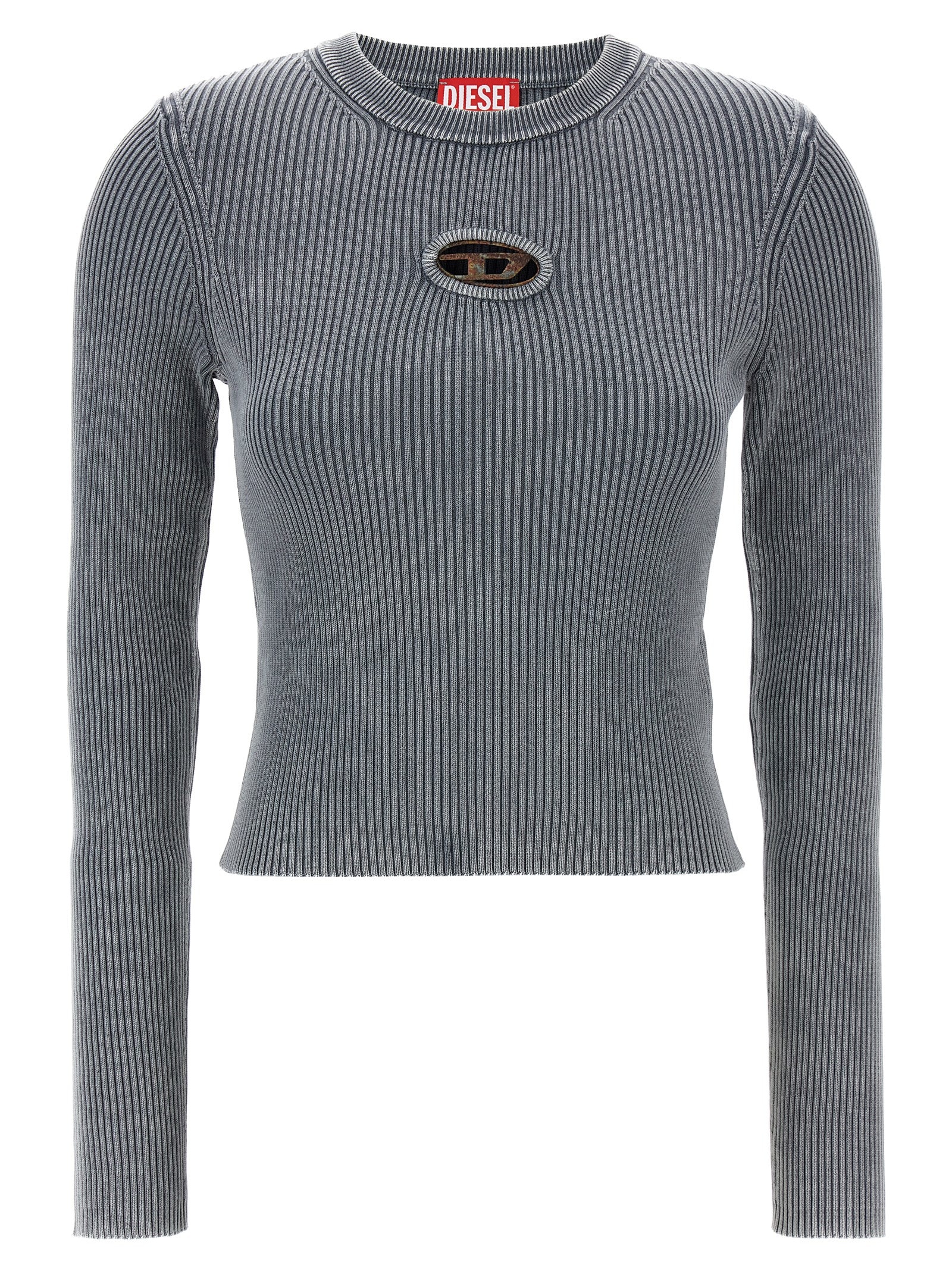 Shop Diesel M-valary-r Sweater In Gray