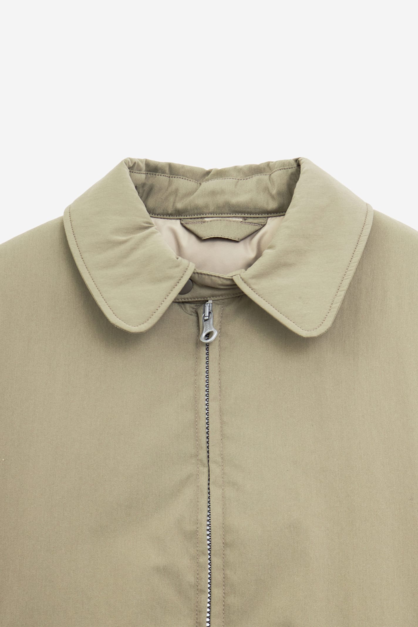 Our Legacy Cropped Avenue Puffa Jacket In Neutral