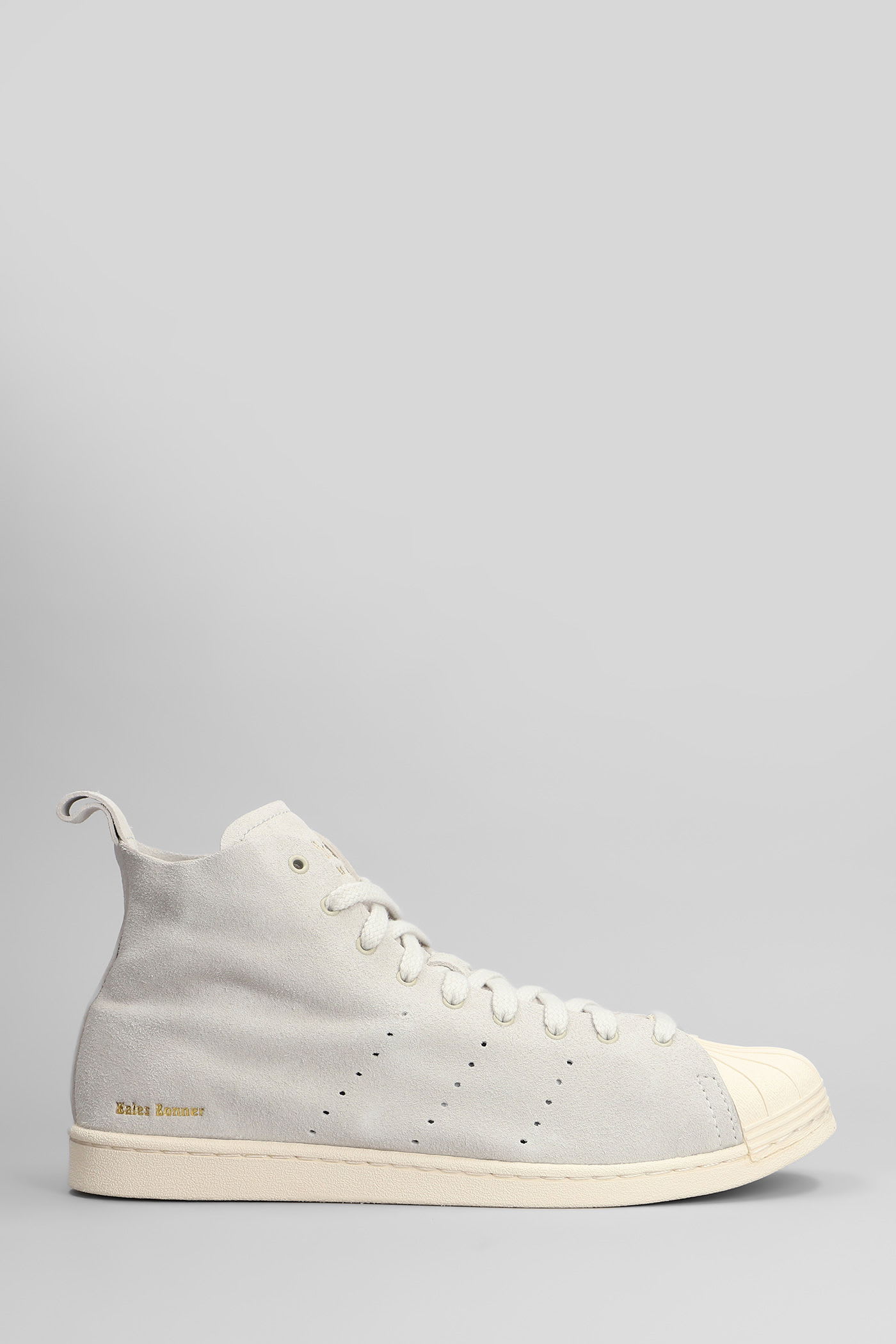 Superstar Hi Sneakers In Grey Suede
