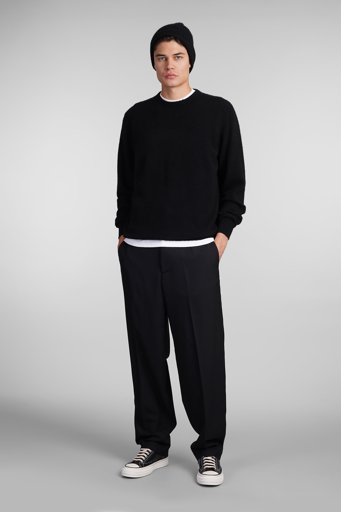 Shop Massimo Alba Kane Knitwear In Black Wool