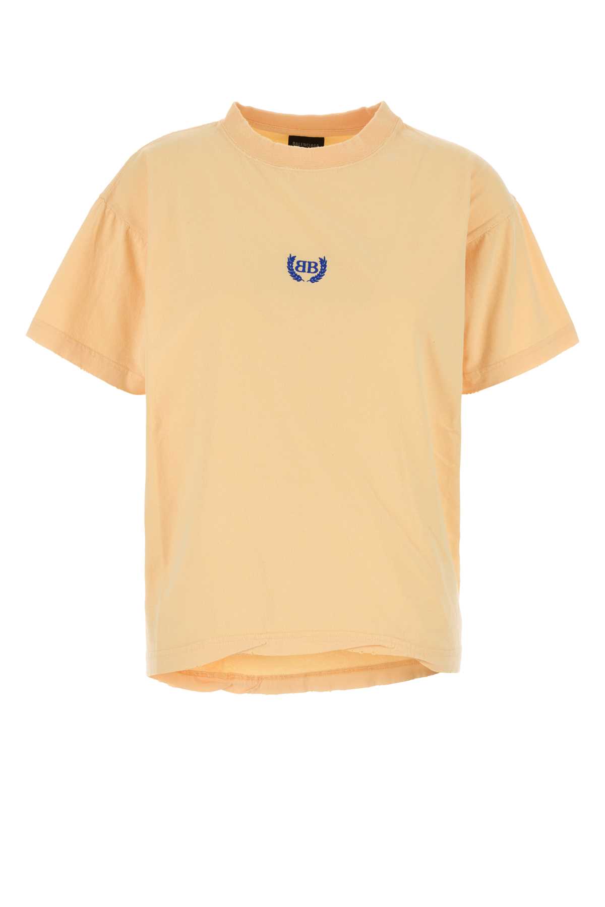 Pastel Orange Cotton Oversize T-shirt