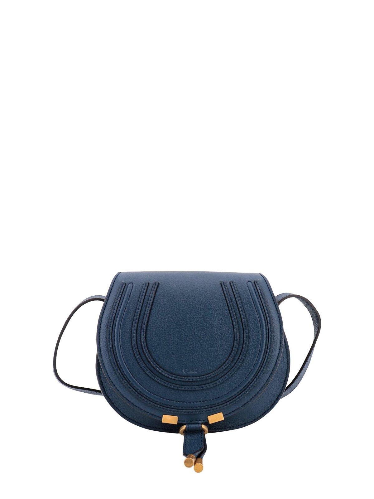 Shop Chloé Small Crossbody Bag Marcie In Blue