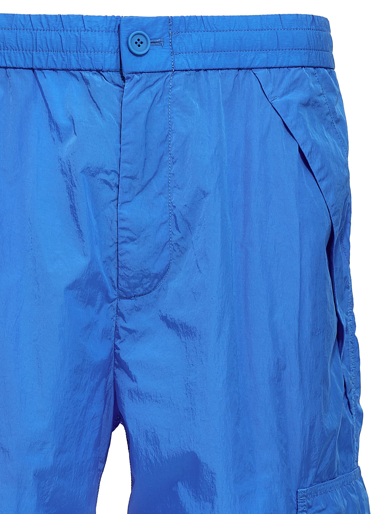 Shop Burberry Capleton Pants In Light Blue
