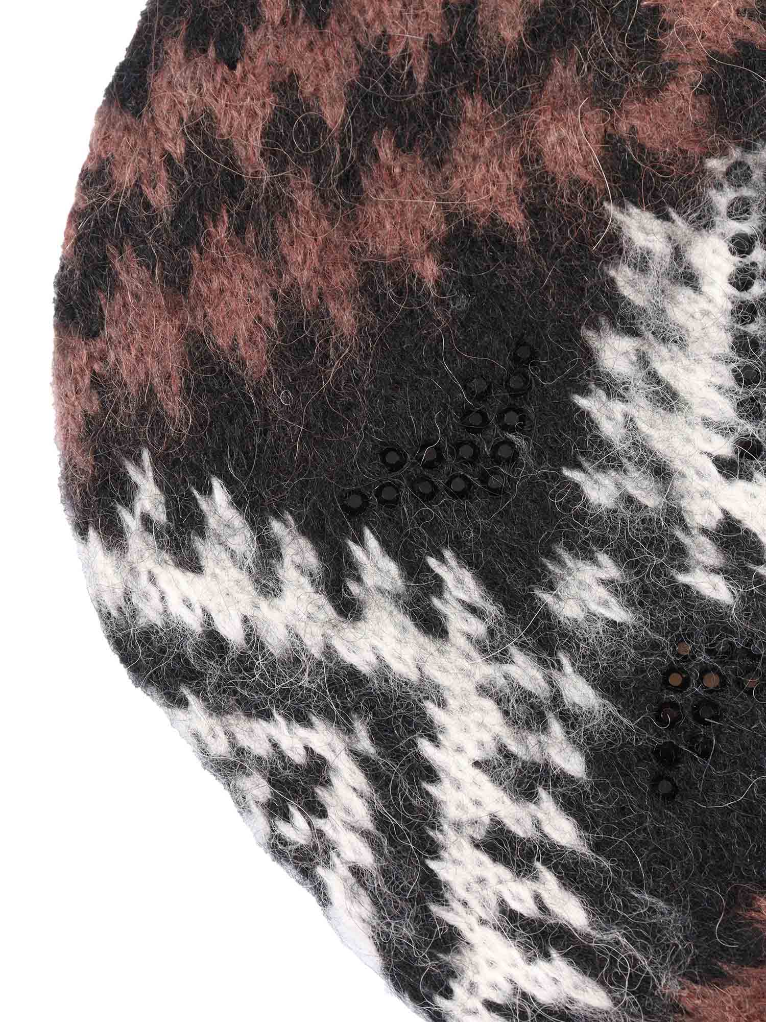 Ermanno Ermanno Scervino Knitted Beanie In Brown
