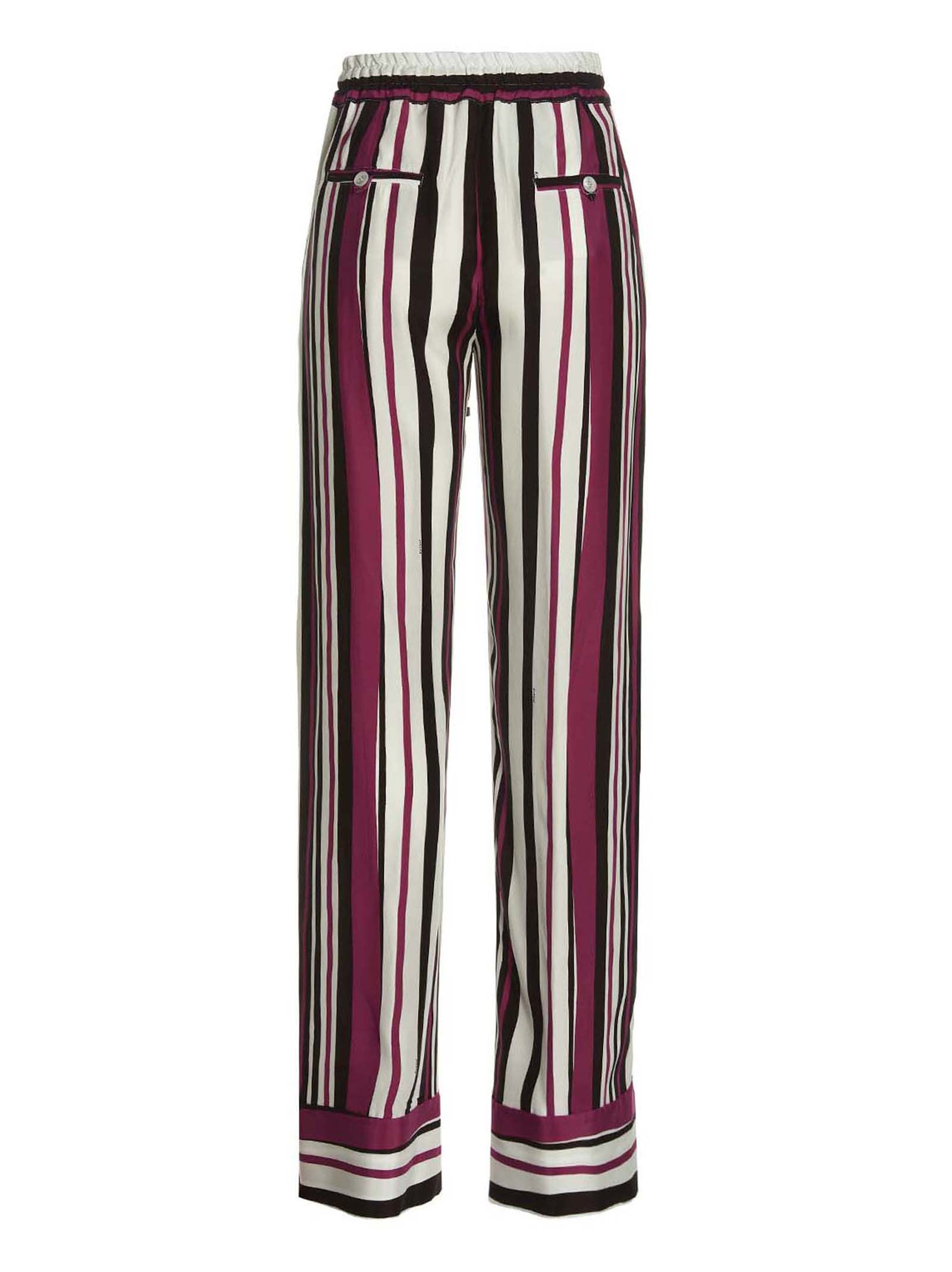 Shop Kiton Striped Pants In Multicolor