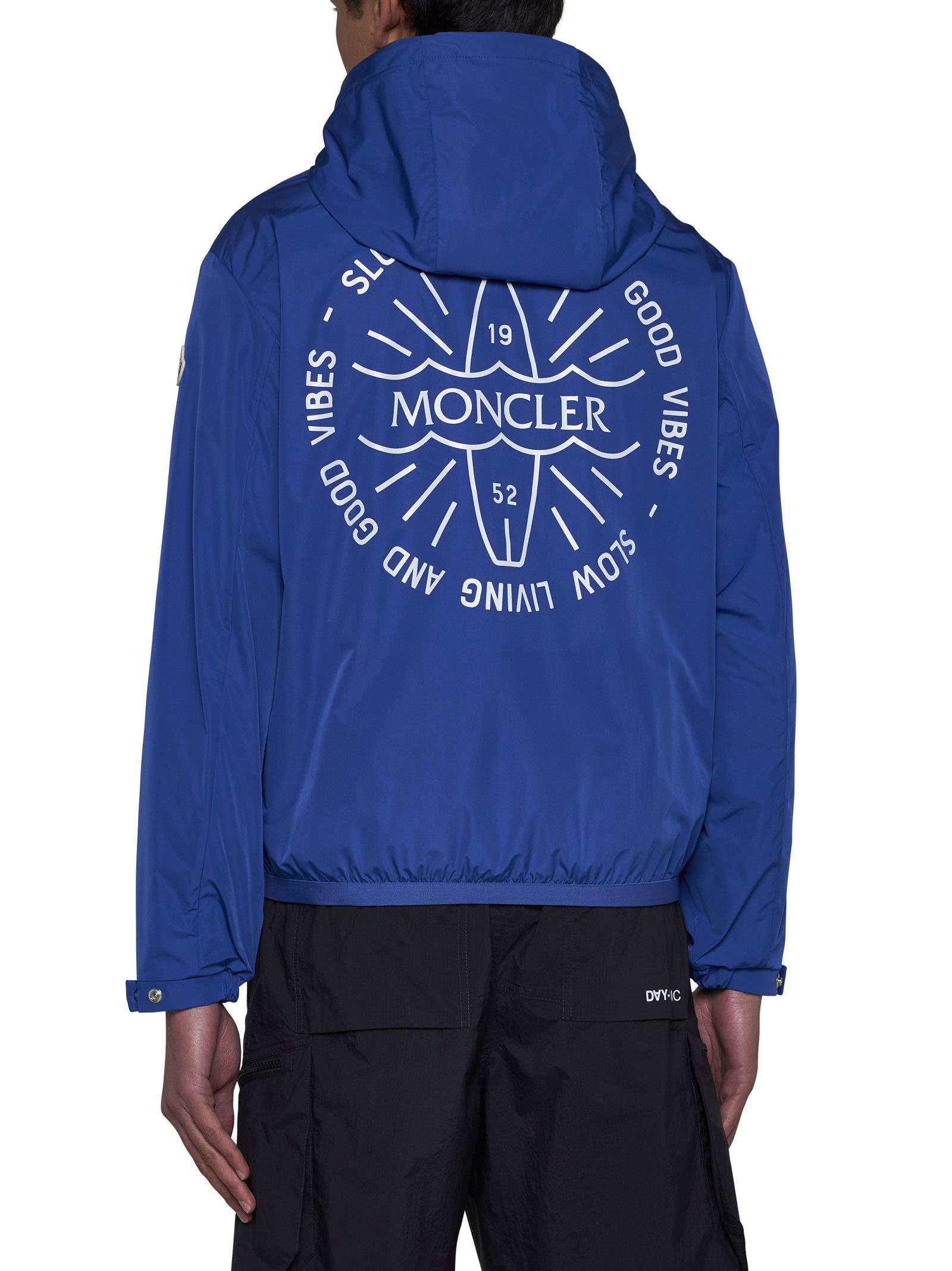 Shop Moncler Jacket In Blu