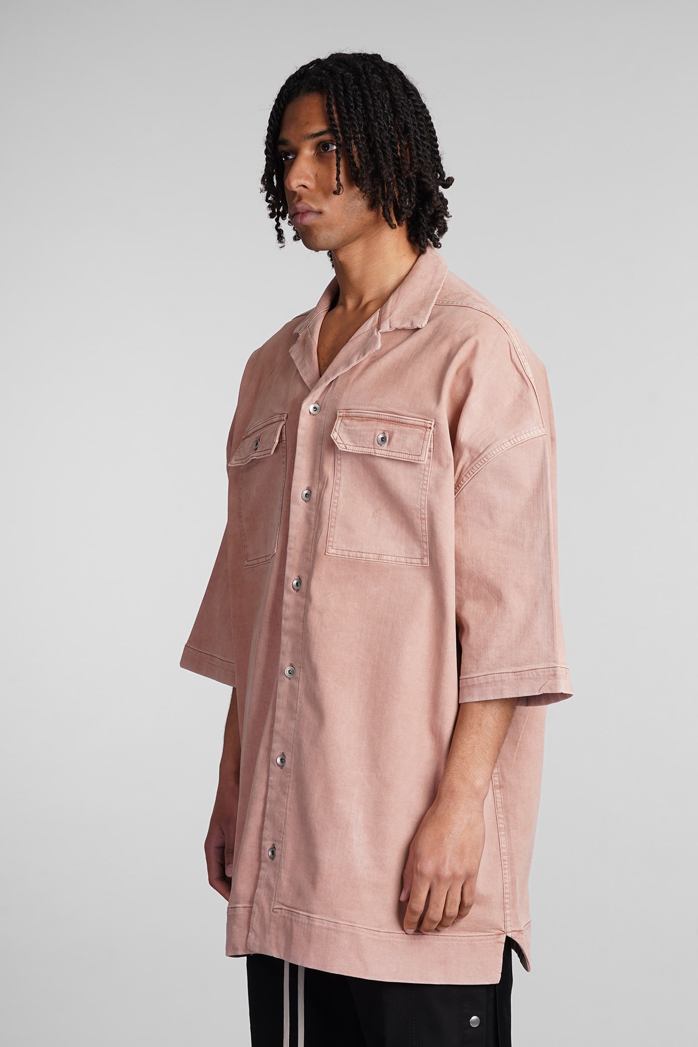 Shop Drkshdw Magnum Tommy Shirt Shirt In Rose-pink Cotton
