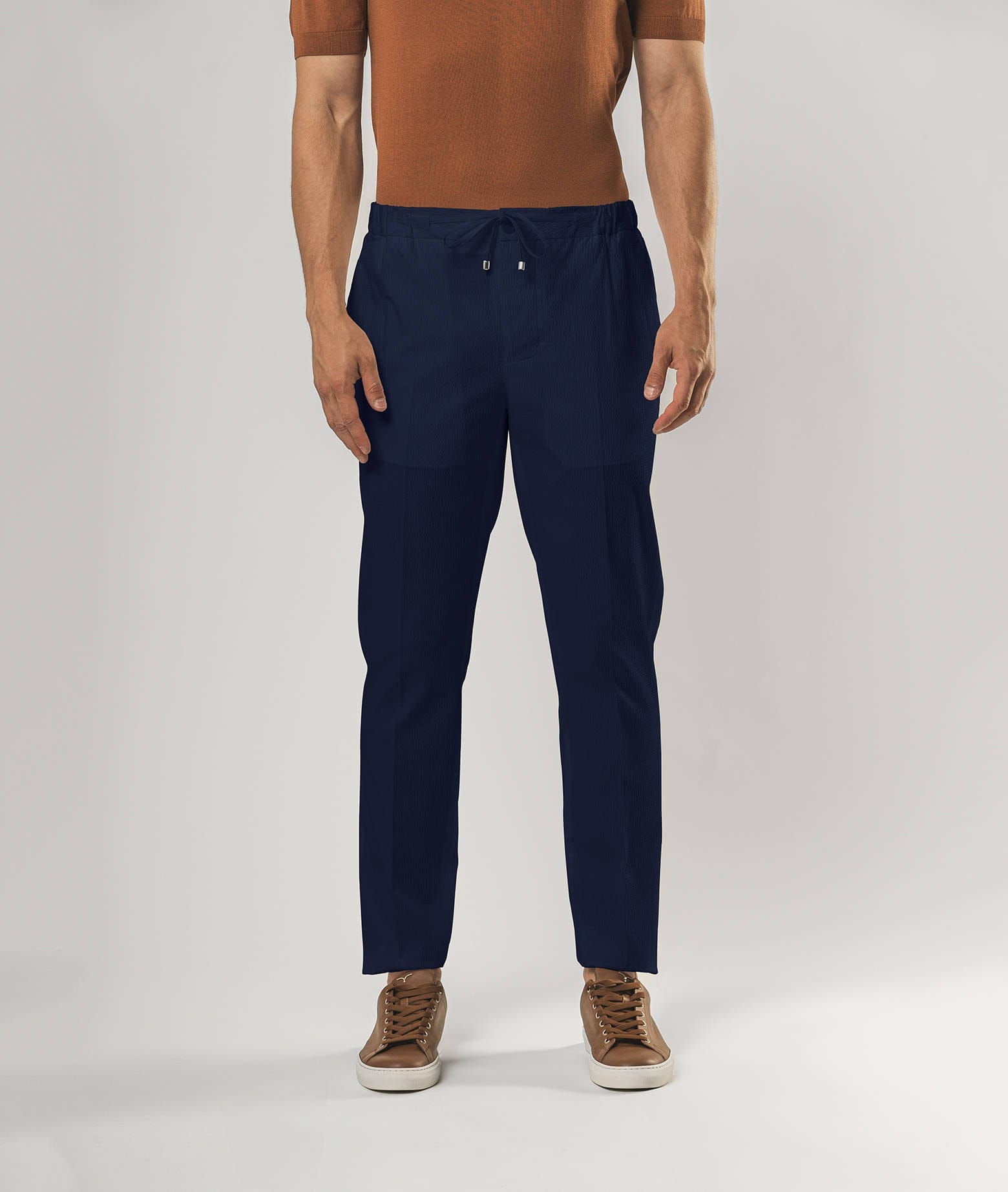 Shop Larusmiani Trousers D20 Pants In Midnightblue