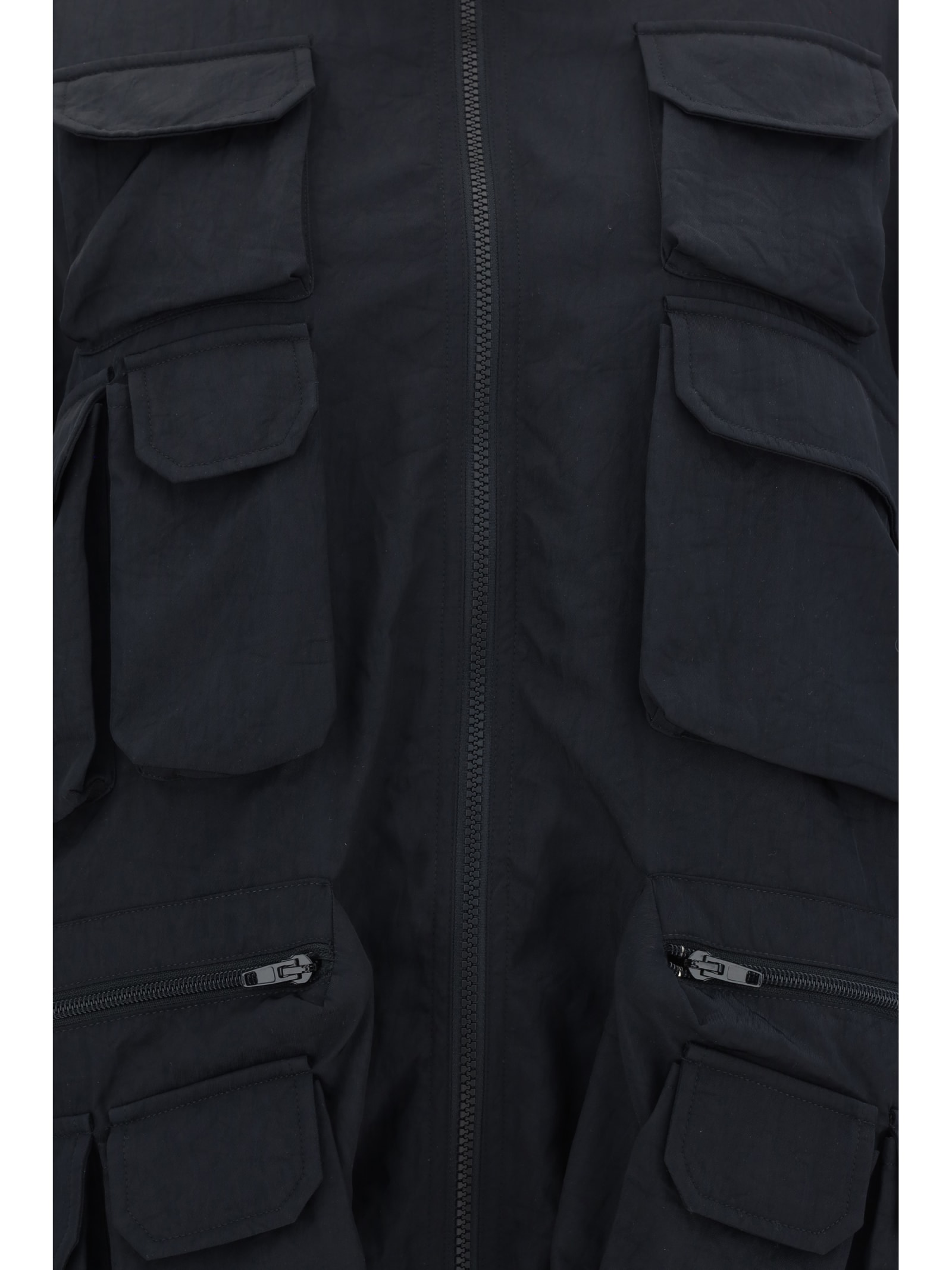 Golden Goose En Goose Multipockets Windbreaker Women's Jacket In Black