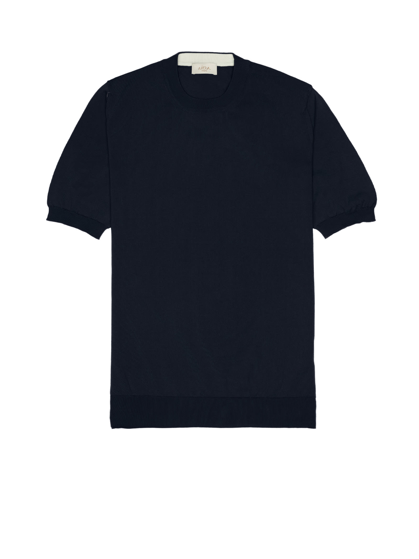 Shop Altea Blue Cotton T-shirt