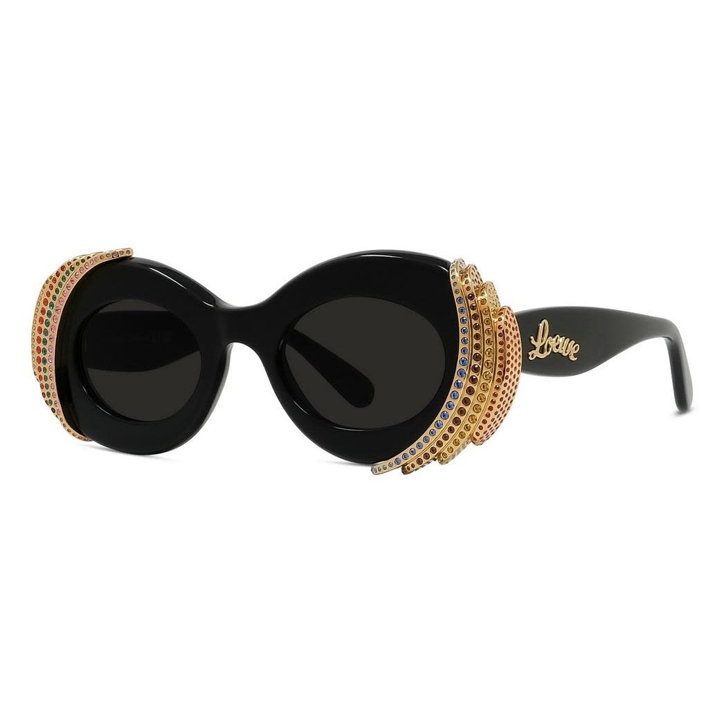 Shop Loewe Sunglasses In Nero/nero