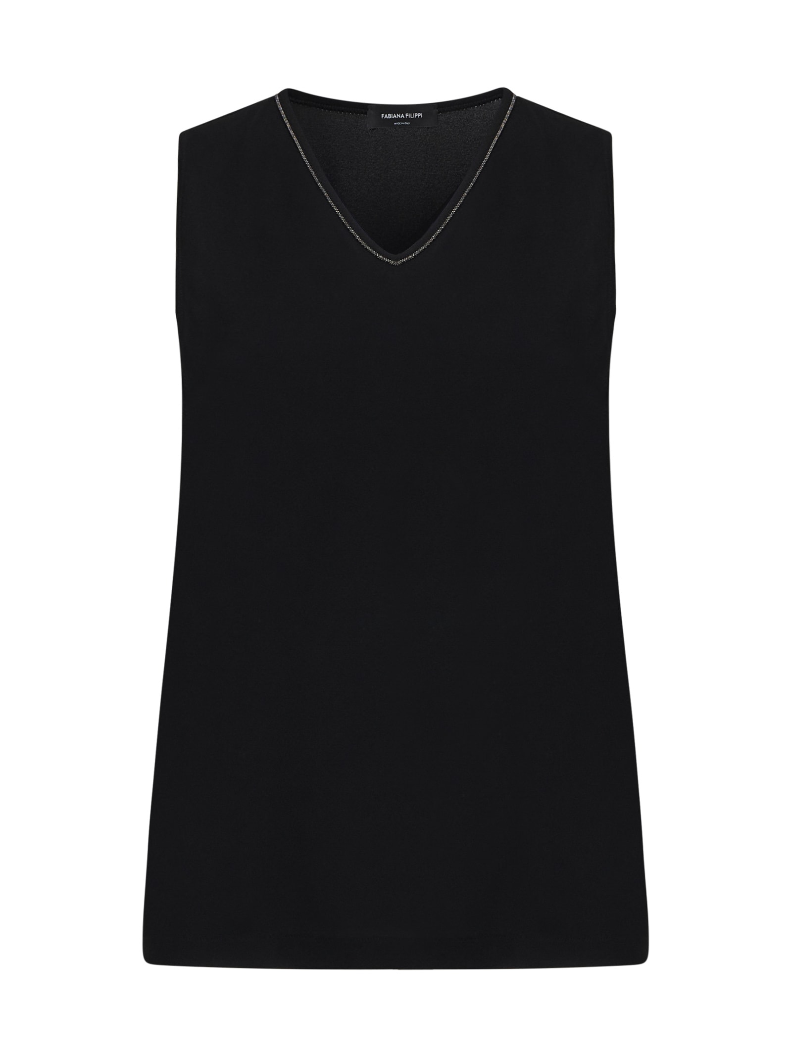 Shop Fabiana Filippi Top In Black