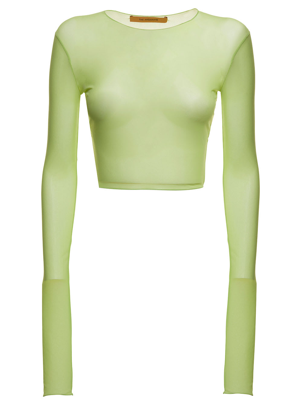 The Andamane Woman Cropped Iggy Green Sweater