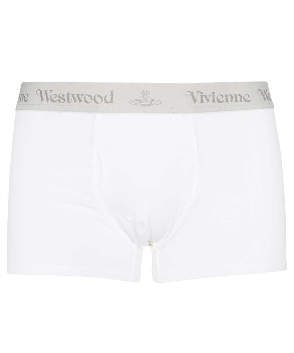 Vivienne Westwood Set Of Two Cotton Boxers With Logoed Elastic Band In White