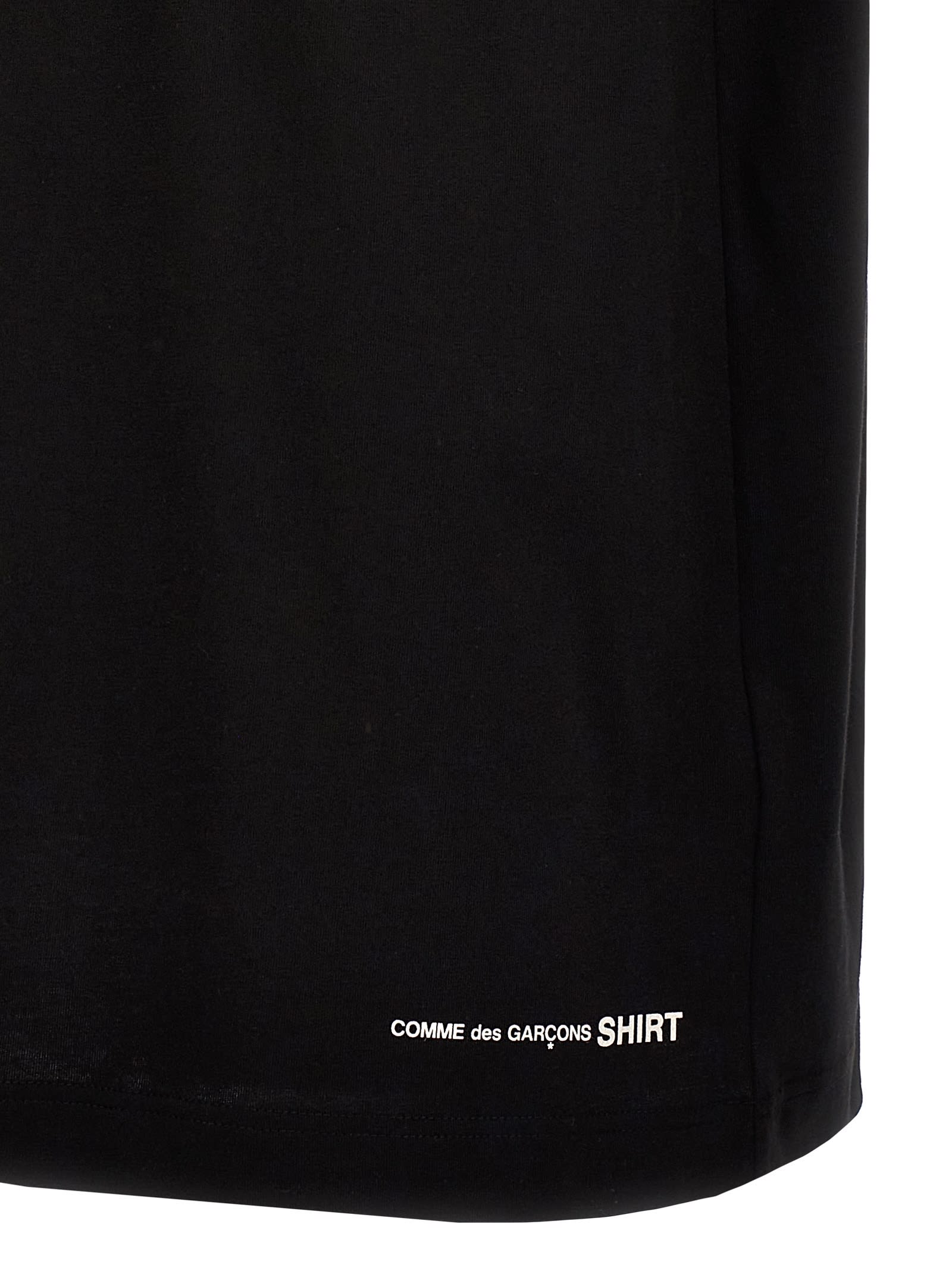 Shop Comme Des Garçons Shirt Logo Print T-shirt In 1 Black