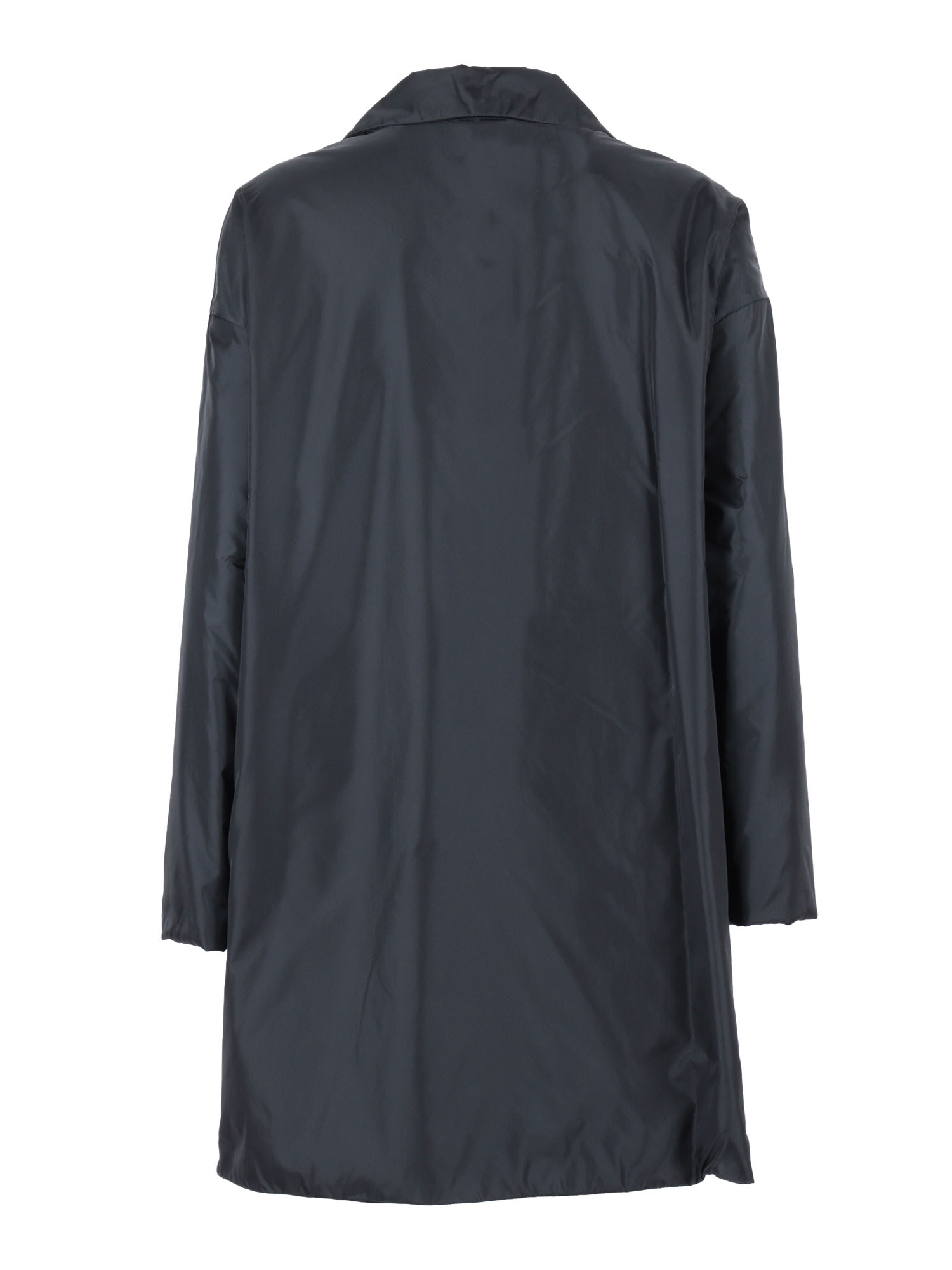 Aspesi Single-breasted Trench Coat In Gray