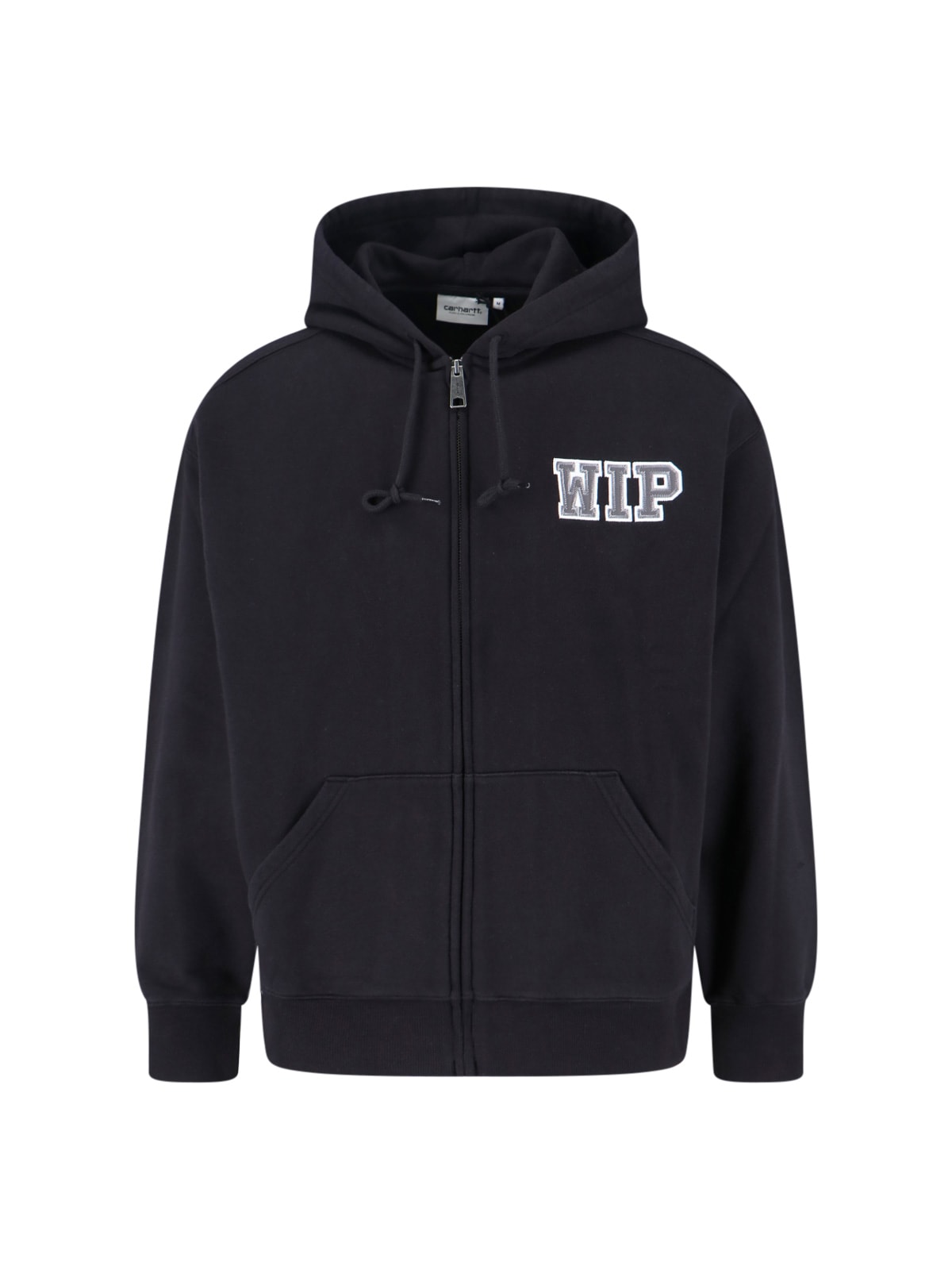 Carhartt Hooded Sweatshirt Featuring Front Pockets In Black