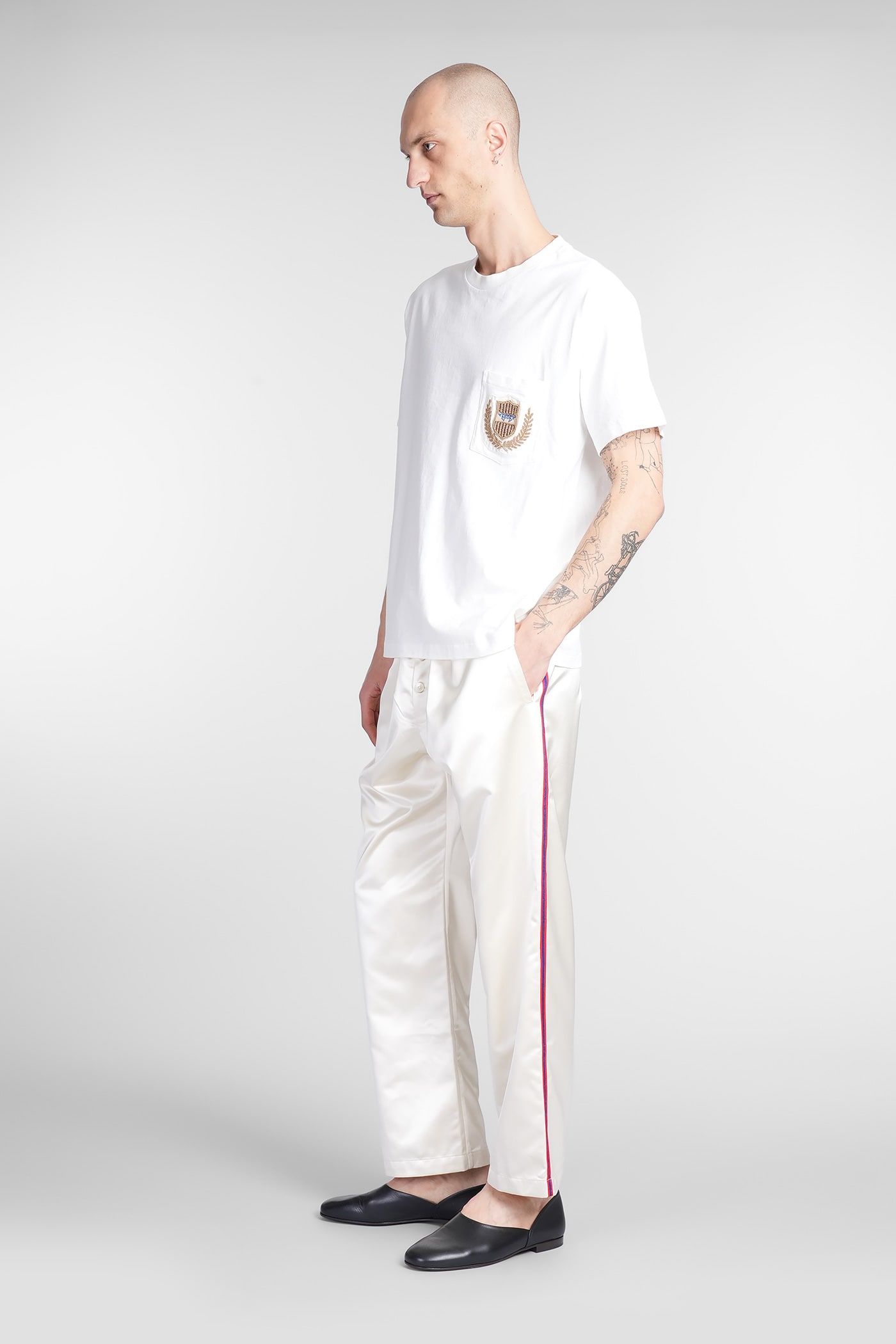 Shop Bode T-shirt In White Cotton