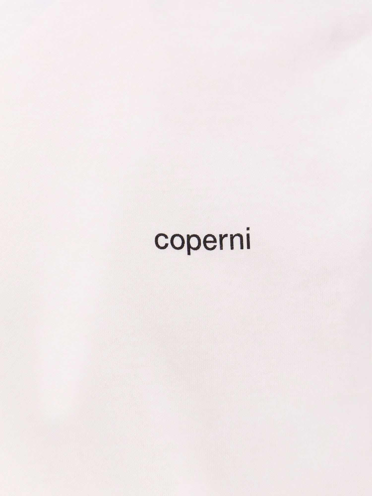 Coperni Logo Boxy Cotton T-shirt In White