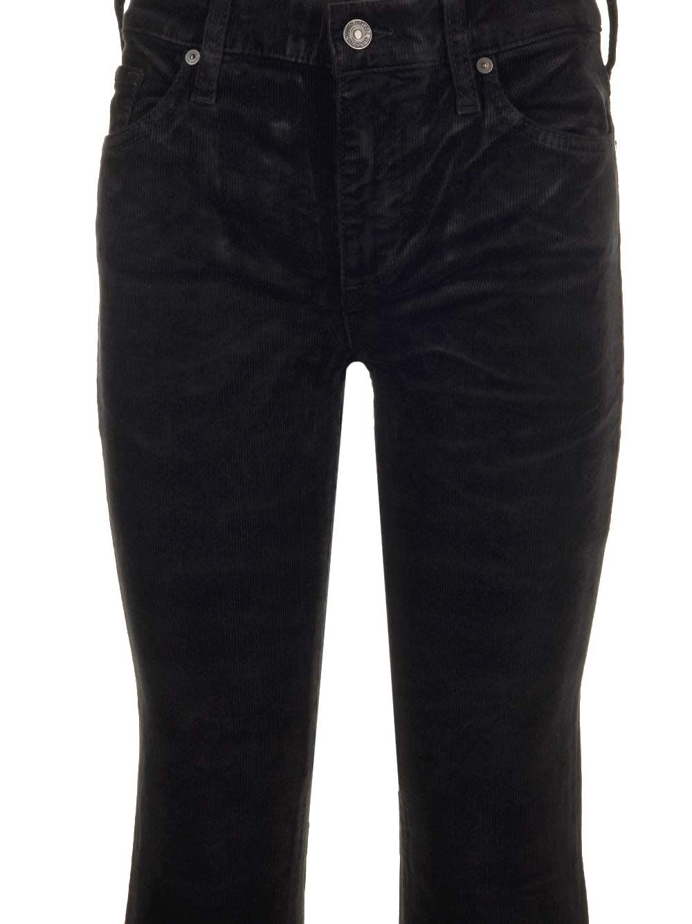 Shop 7 For All Mankind Corduroy Trousers In Black