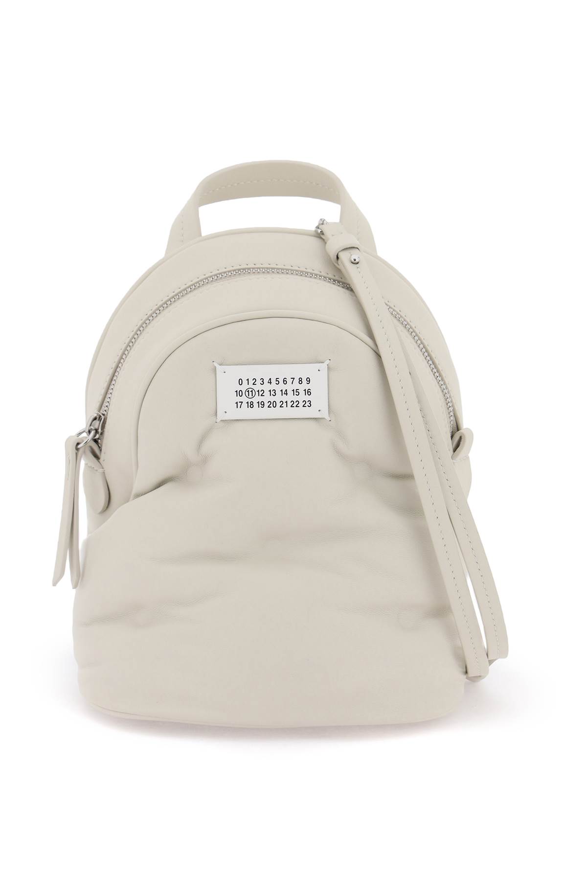 Shop Maison Margiela Glam Slam Crossbody Backpack In Greige