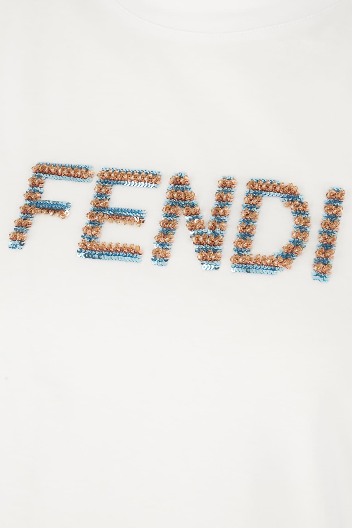 Shop Fendi White Cotton T-shirt