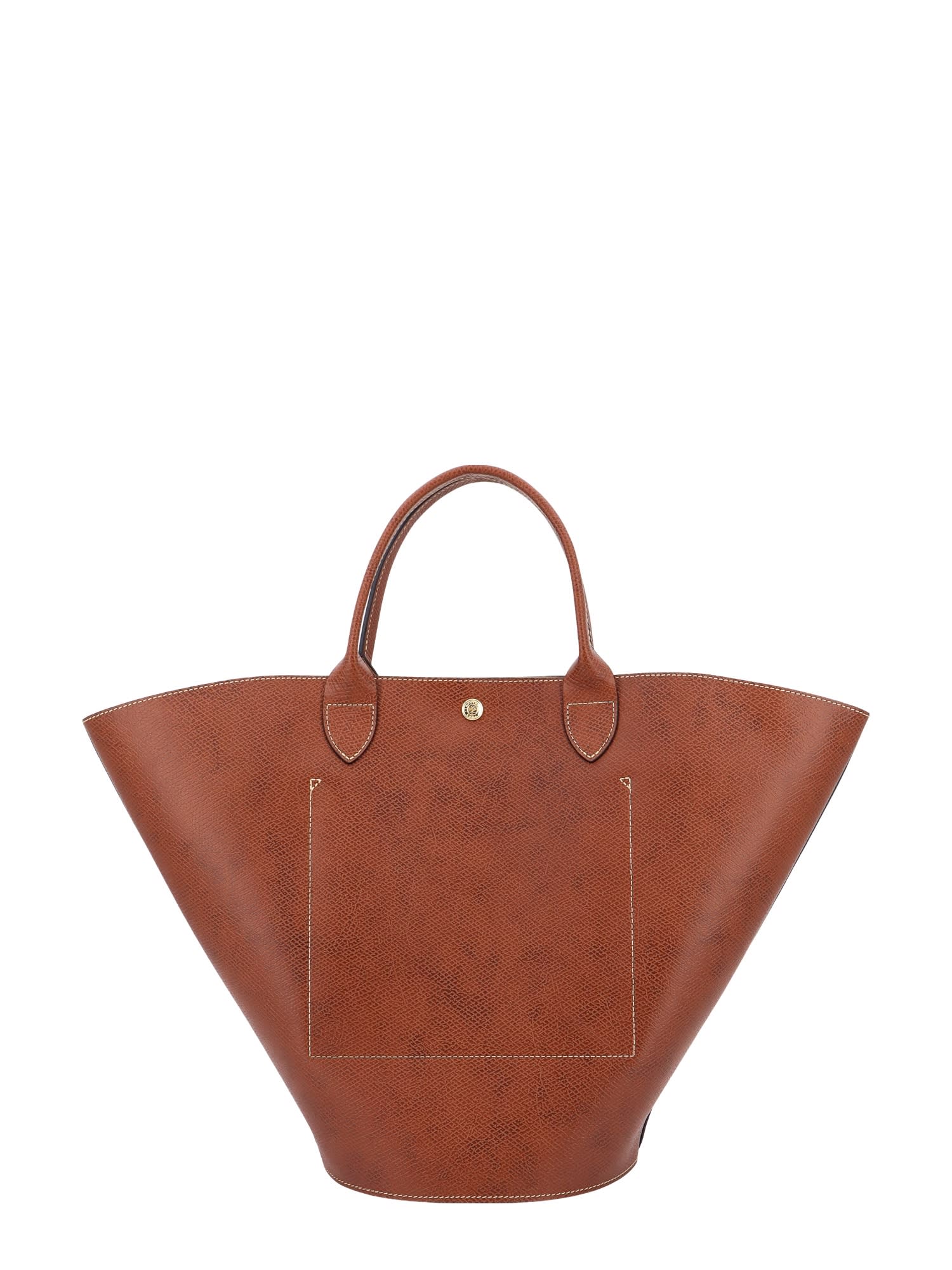 Shop Longchamp Épure Xl Shoulder Bag In Brown