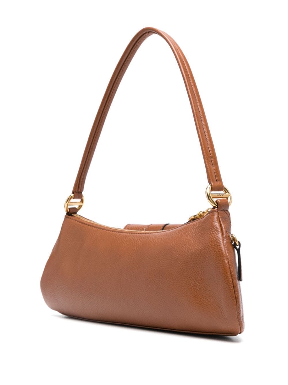 Shop Chloé The 99 Shoulder Bag In M Clay Brown