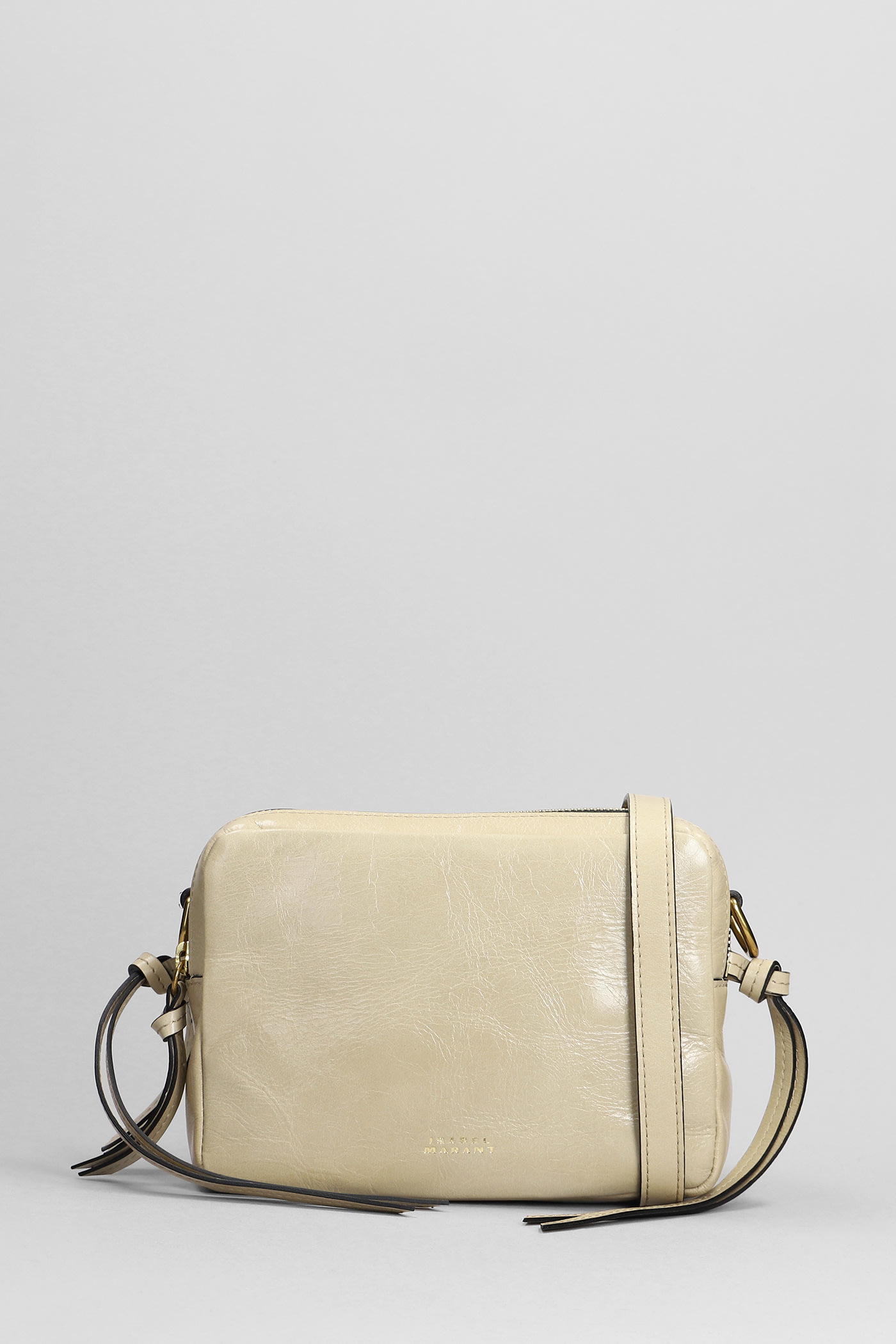 Isabel Marant Wardy Shoulder Bag In Beige Leather