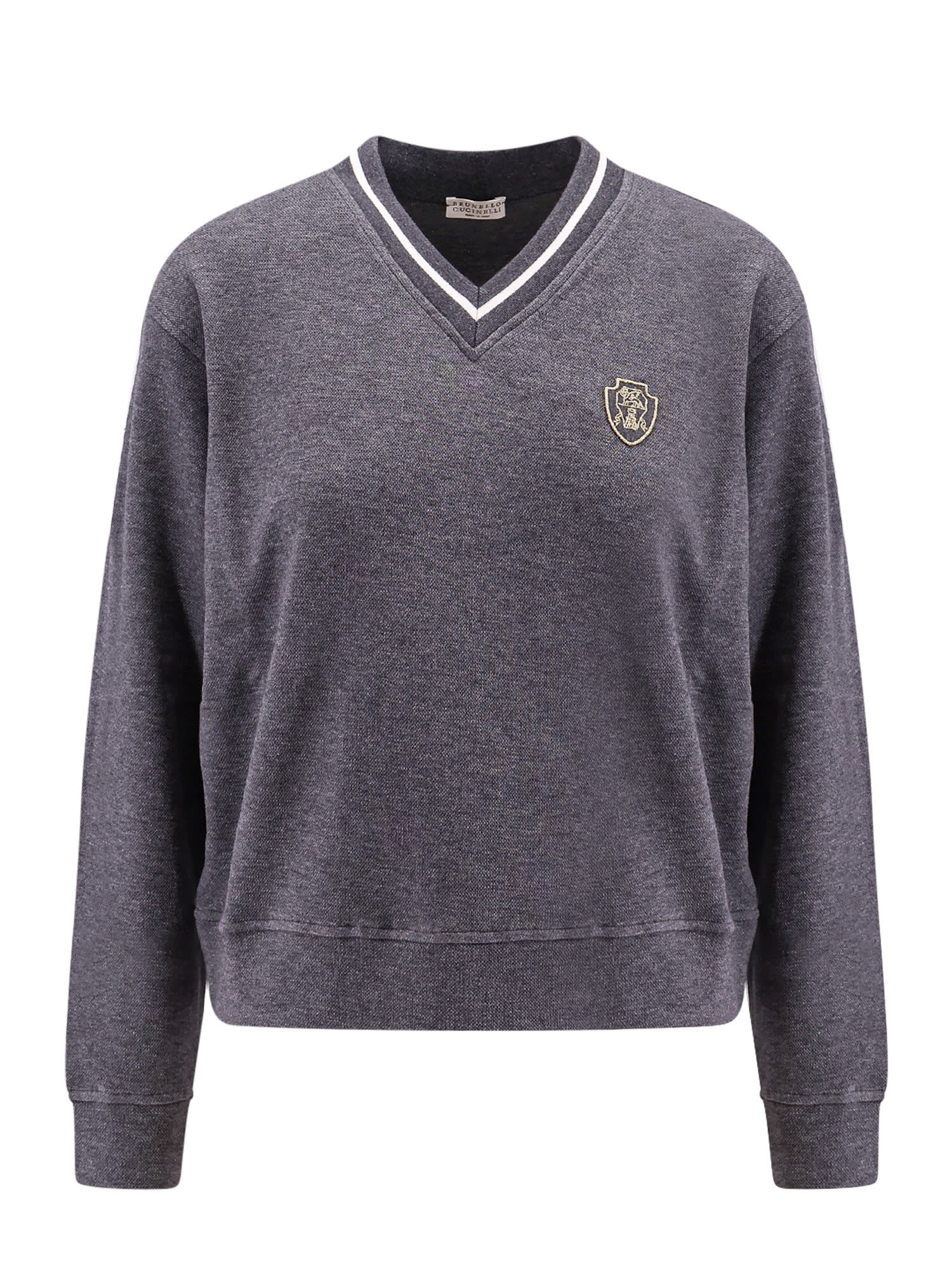 Shop Brunello Cucinelli Sweatshirt In Grey