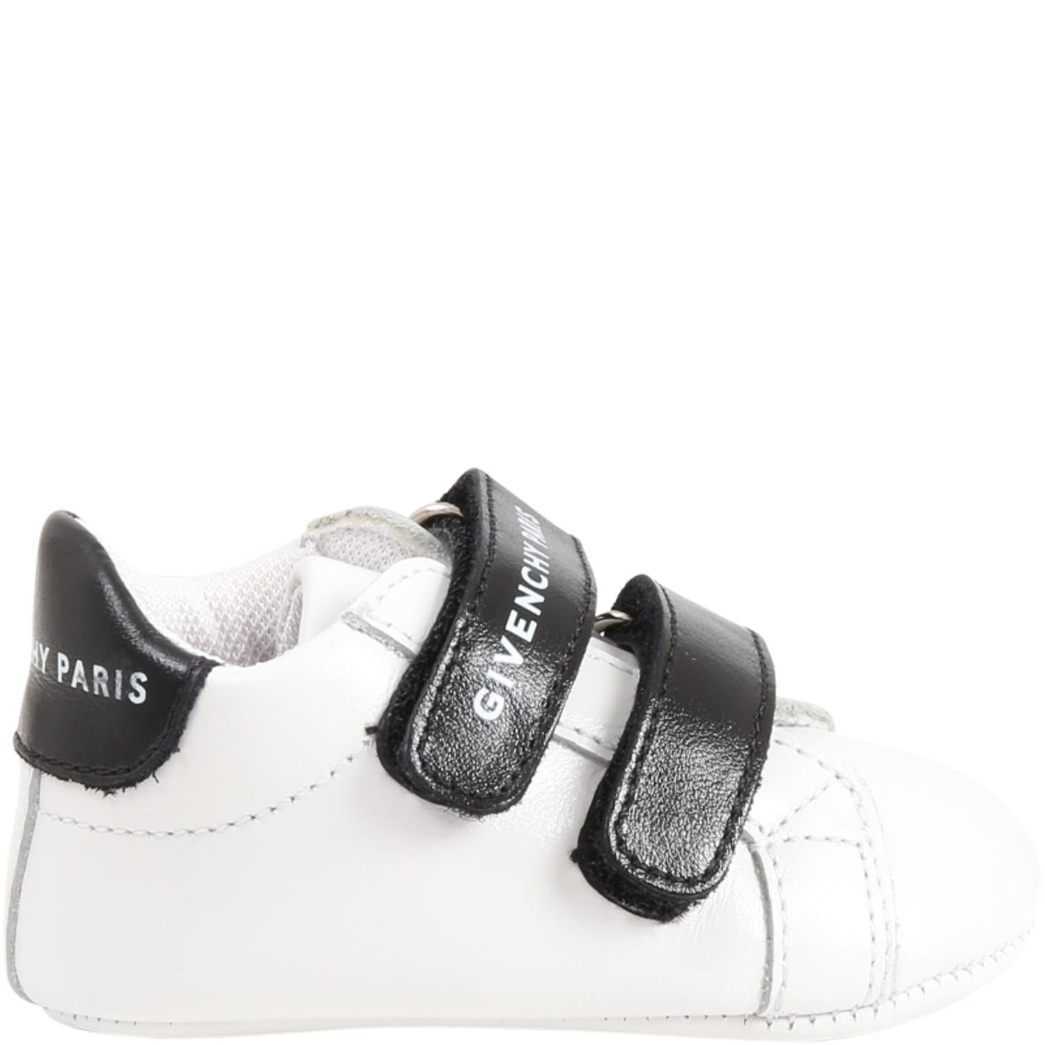 Givenchy White Shoes For Babykids With Logo