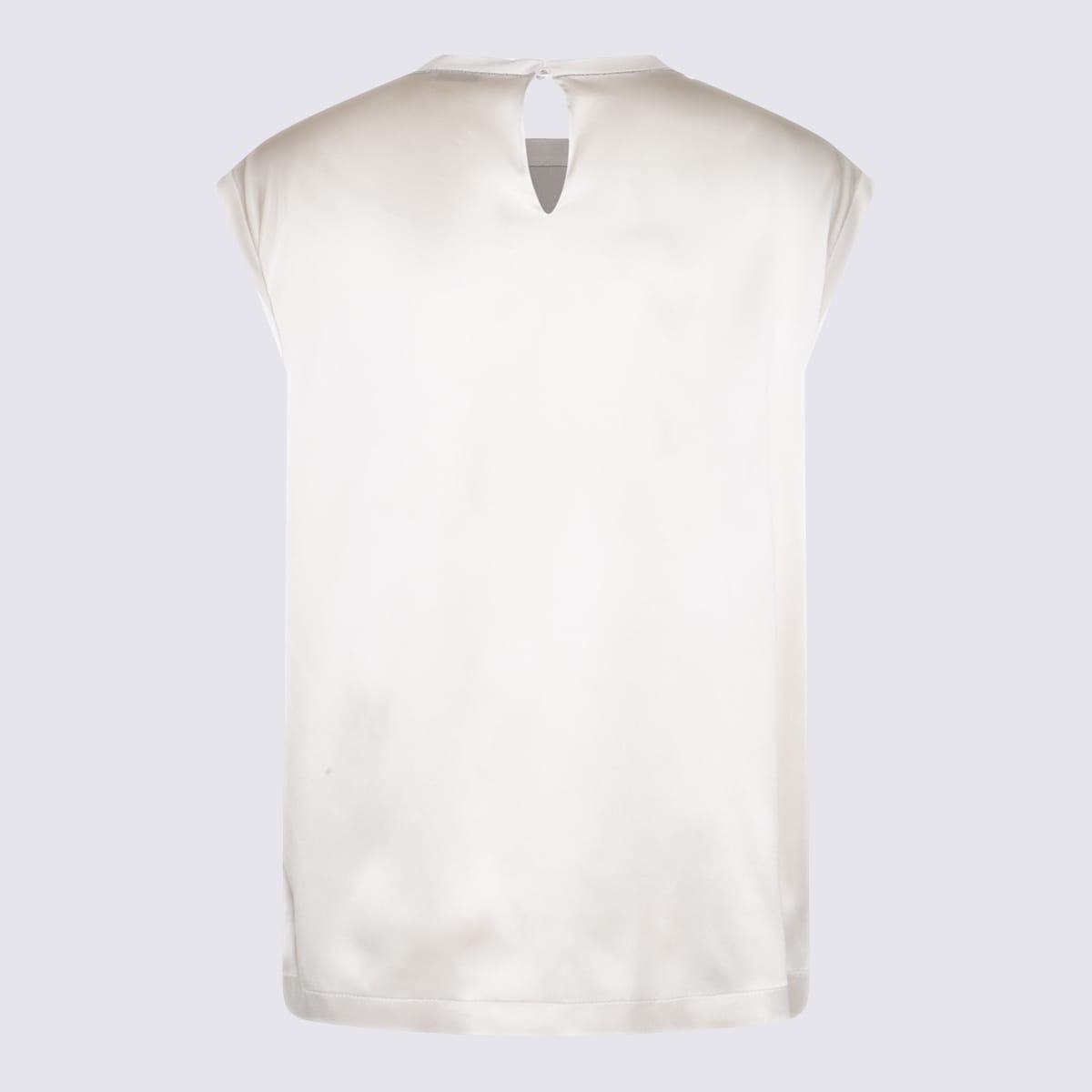 Shop Brunello Cucinelli White Silk Shirt