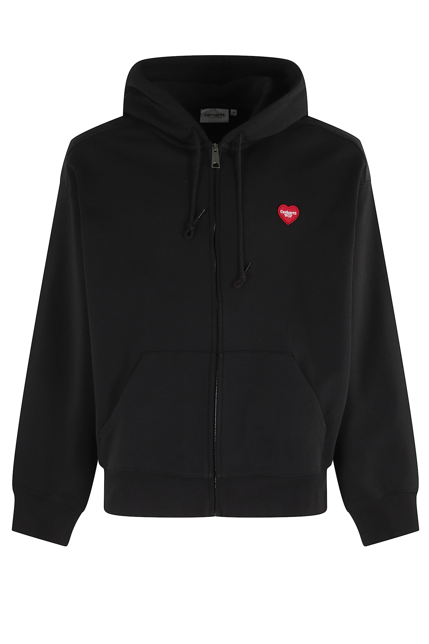 Carhartt Hooded Heart Ii Hartt Sweat Jacket In Black
