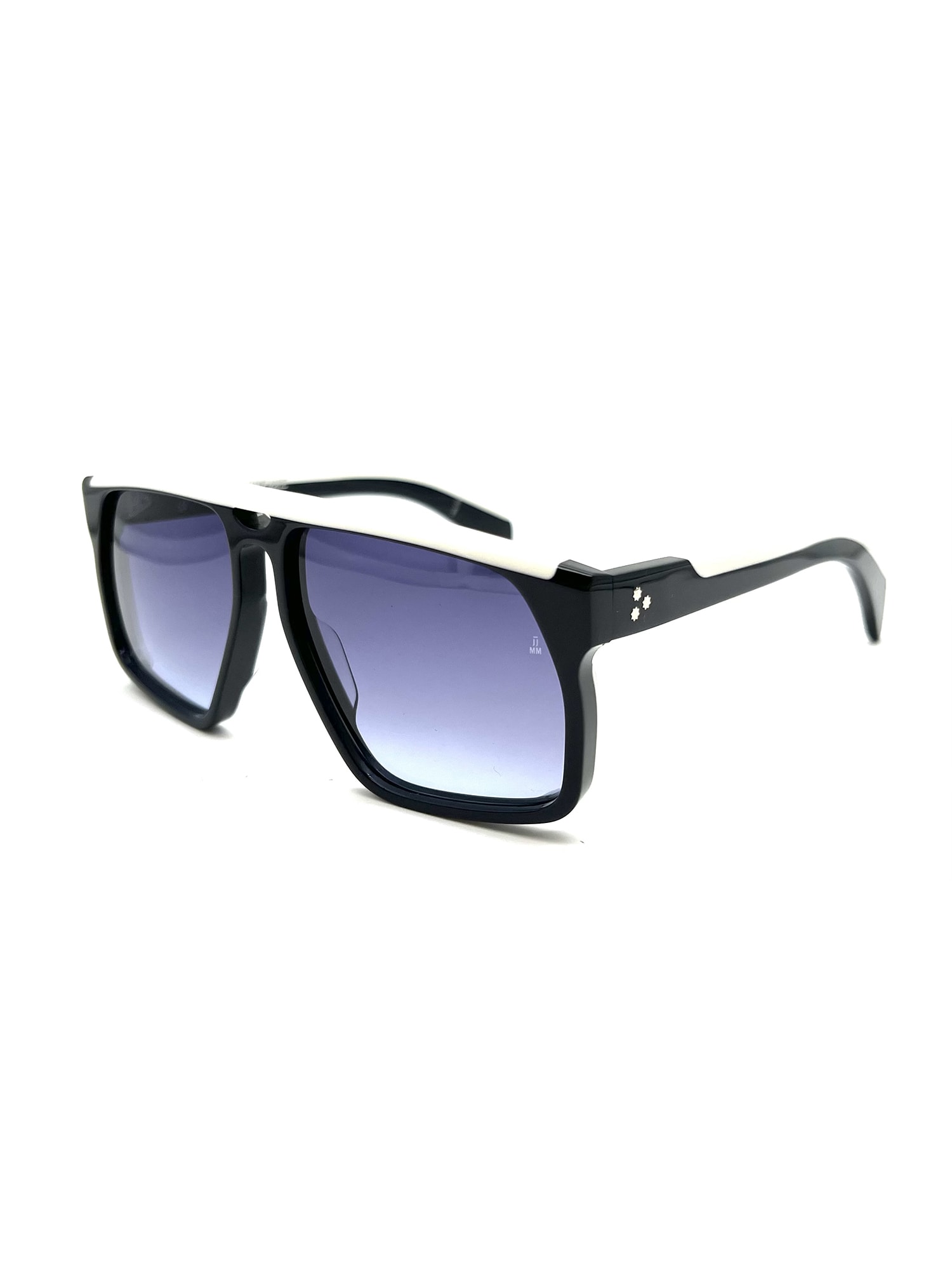 Shop Jacques Marie Mage Nepture Sunglasses In O Navy,oxlord