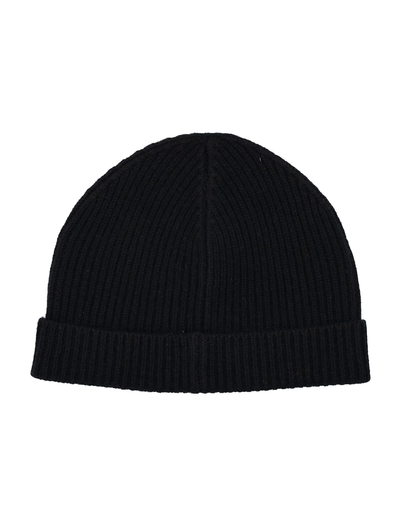 Extreme Cashmere Ribbed Beanie Hat In Black