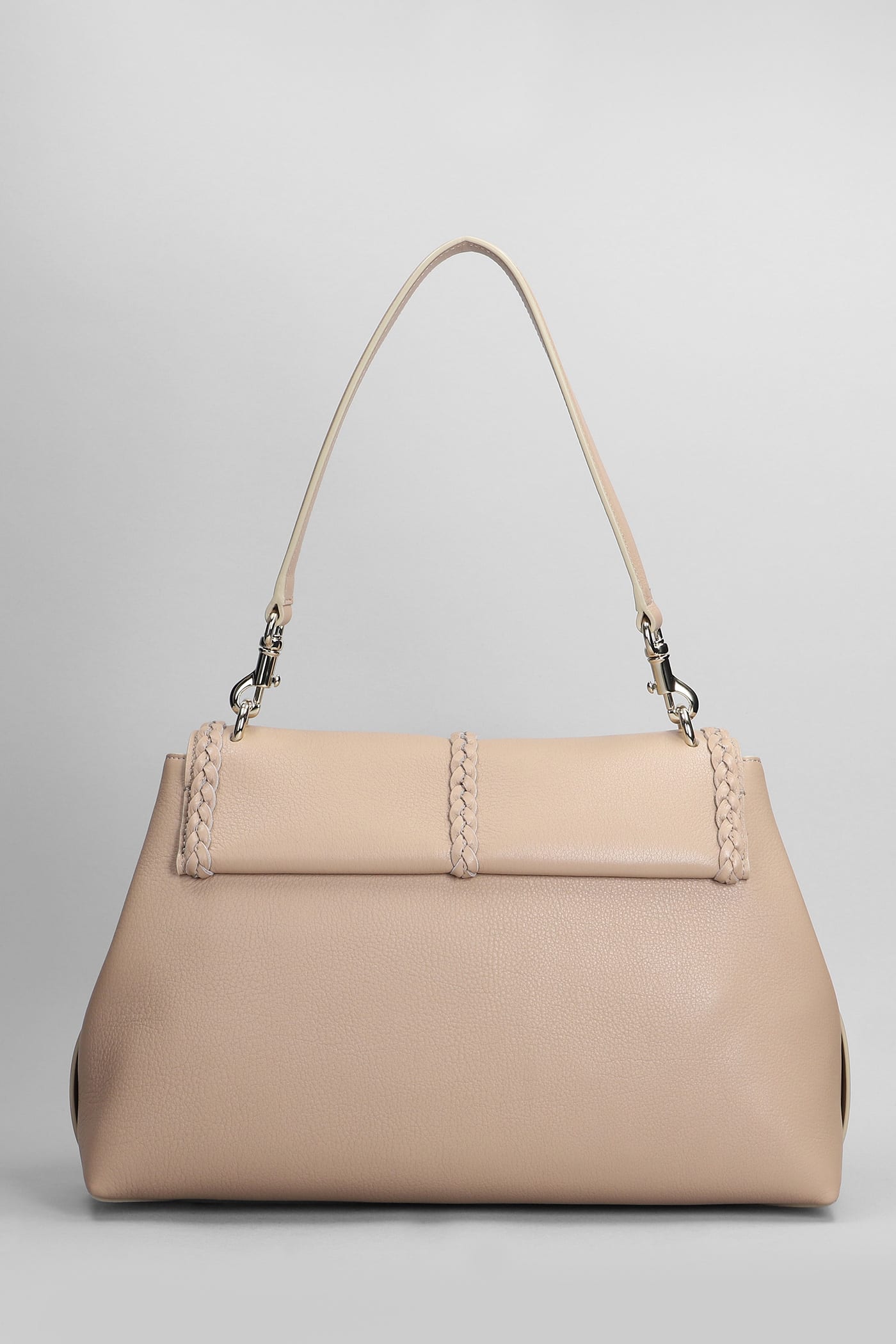 Shop Chloé Penelope Shoulder Bag In Beige Leather