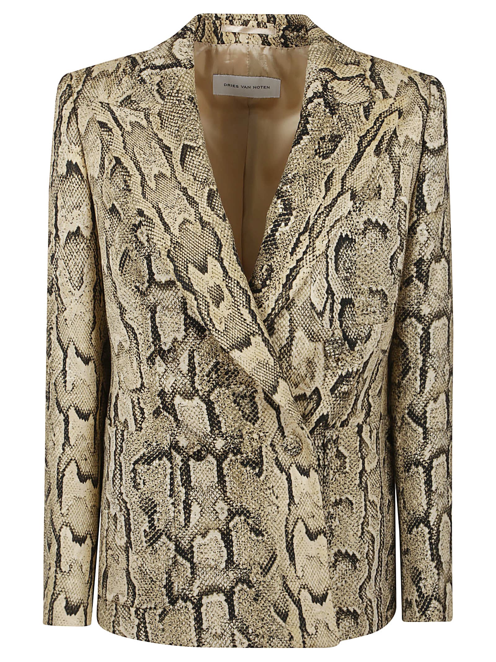 Dries Van Noten 1417 W.w. Jacket In Neutral