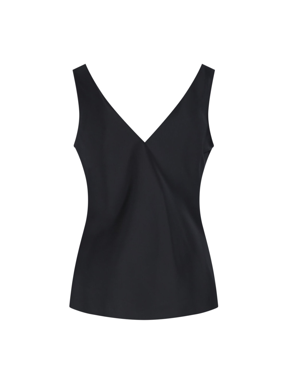 Calvin Klein Satin V-neck Sleeveless Top