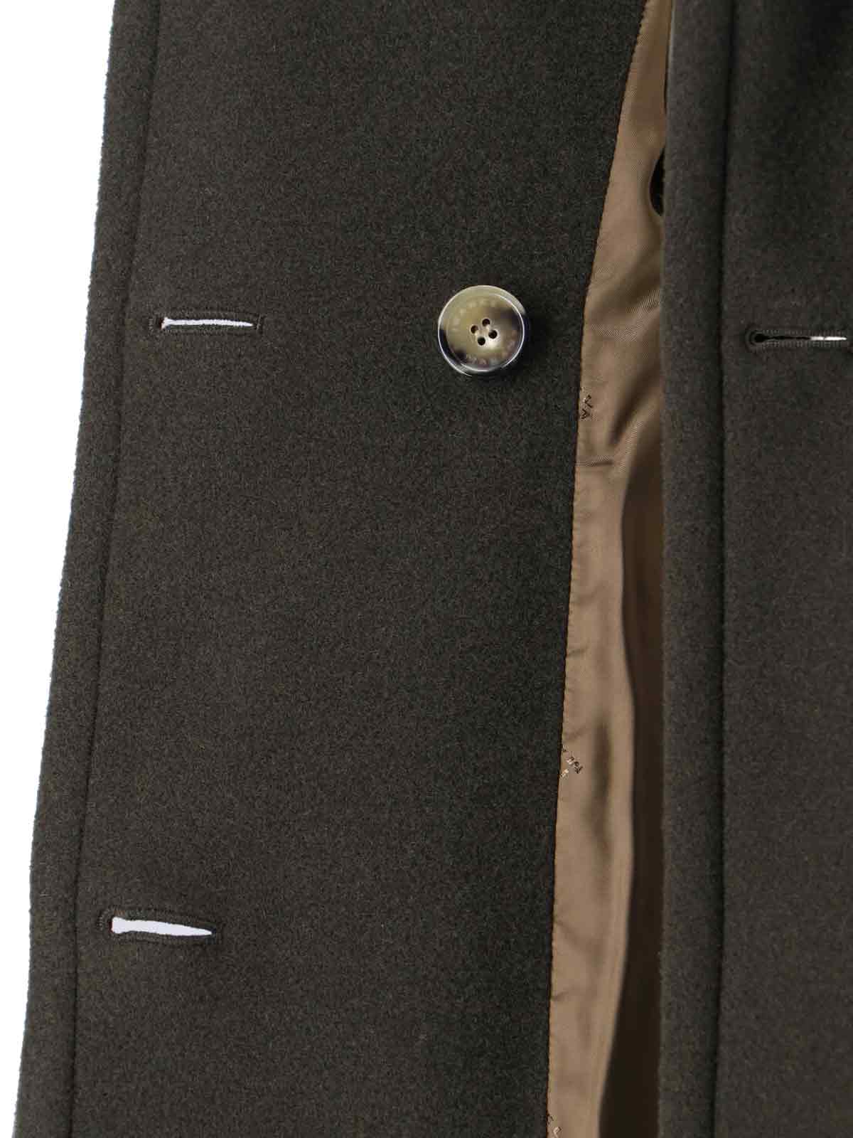 Isabel Marant Double-breasted Green Jacket With Structured Collar And Large Buttons In Green