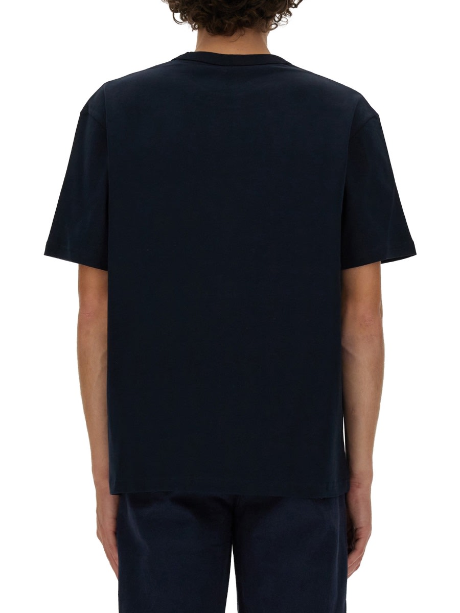 Apc A. P.c. Logo-print T-shirt In Blue