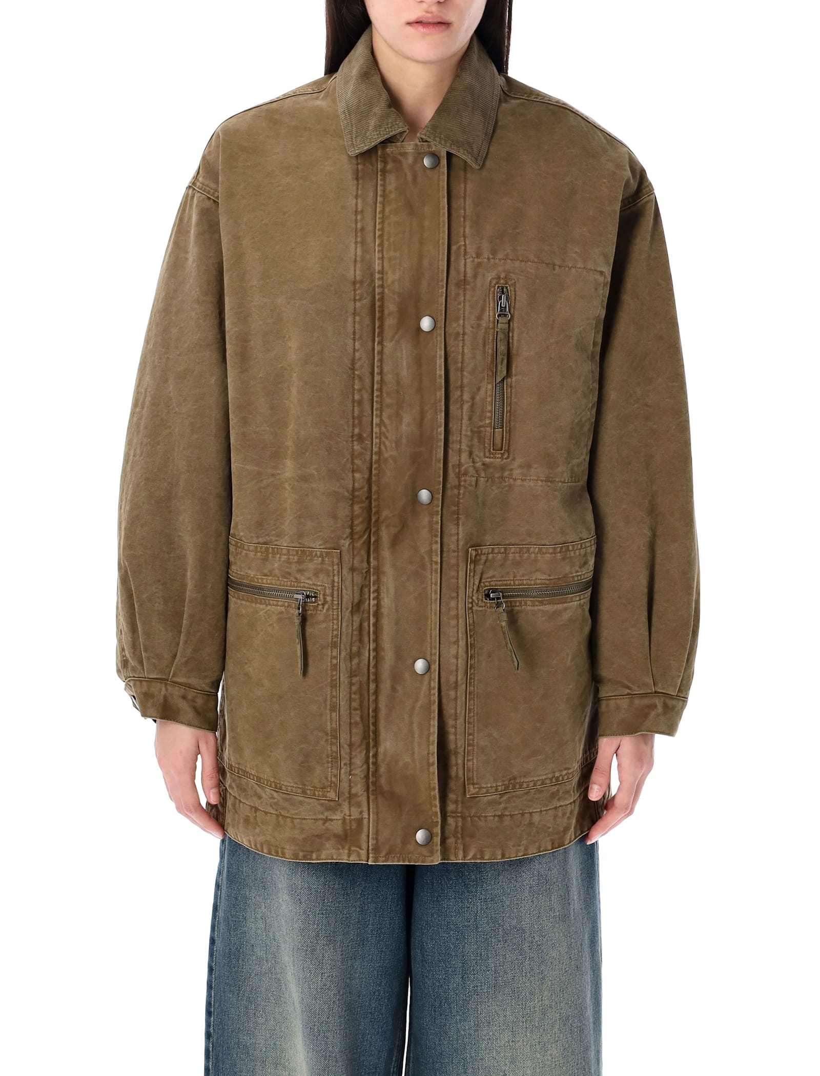 Marant Étoile Kimelia Coated Cotton Jacket