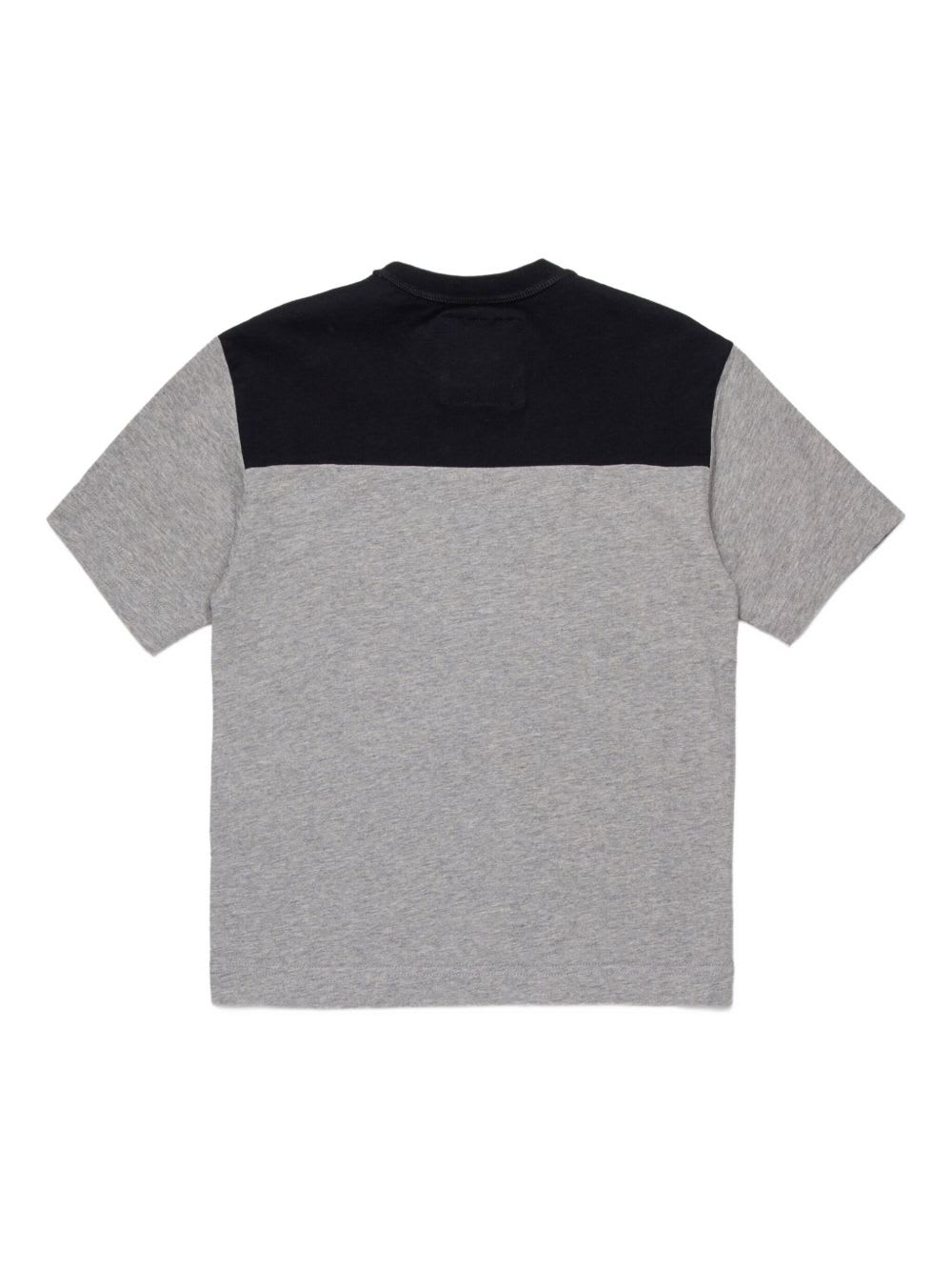 Myar Two-tone Cotton T-shirt In Gray