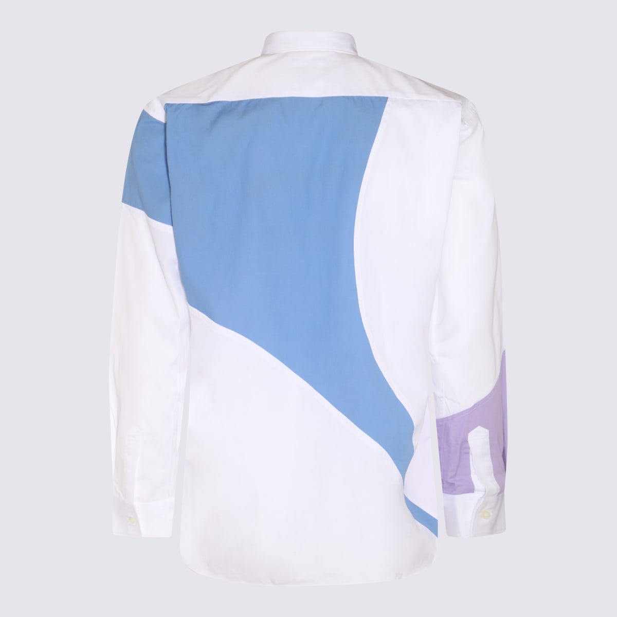 Shop Comme Des Garçons White Multicolour Cotton Shirt