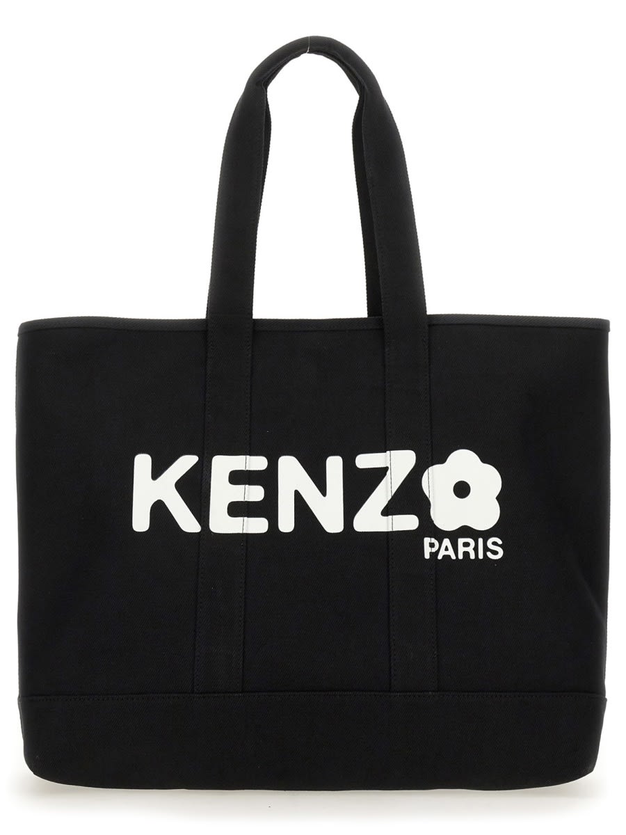 Shop Kenzo Utility Tote Bag In Nero