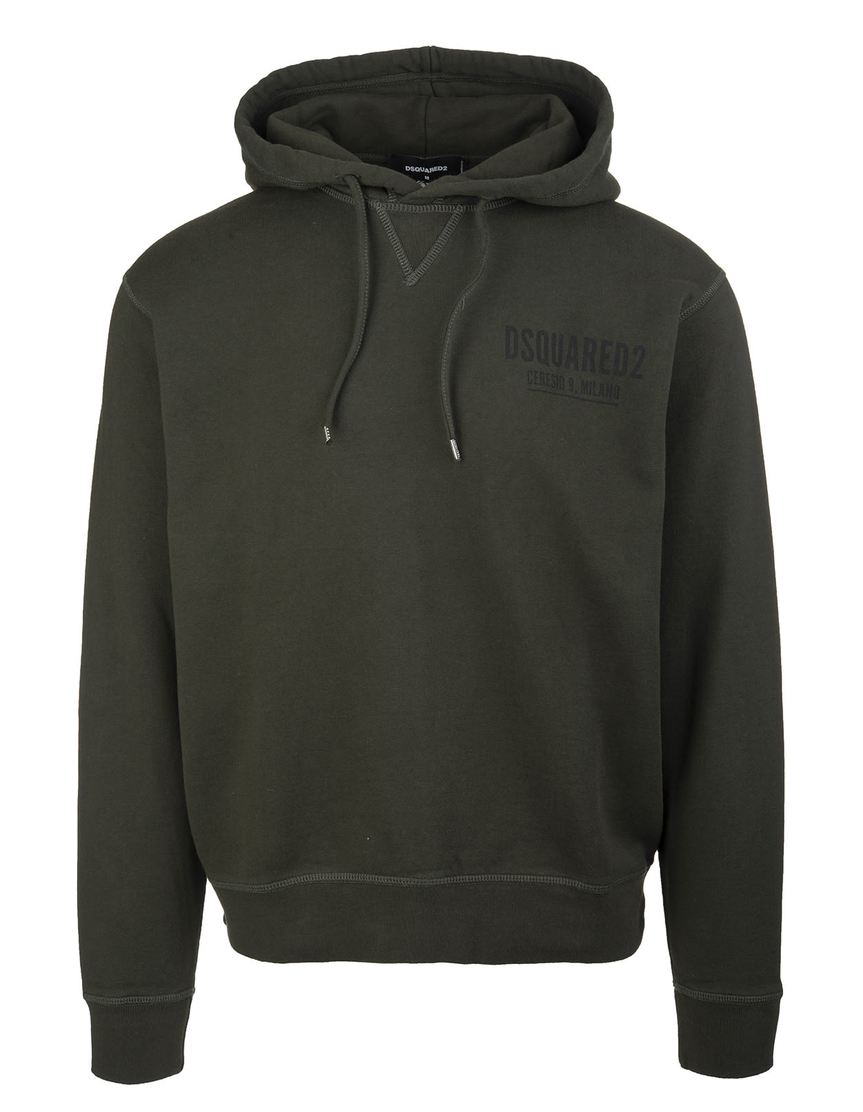Dsquared2 Man Military Green Ceresio9 Cool Hoodie