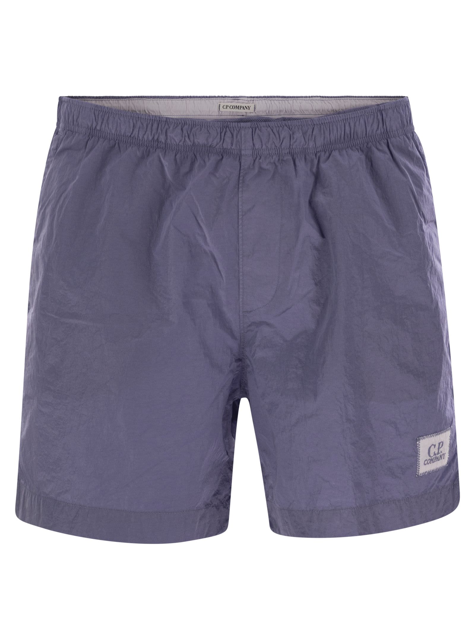 C. P. Company Swim Shorts In Eco-chrome R
